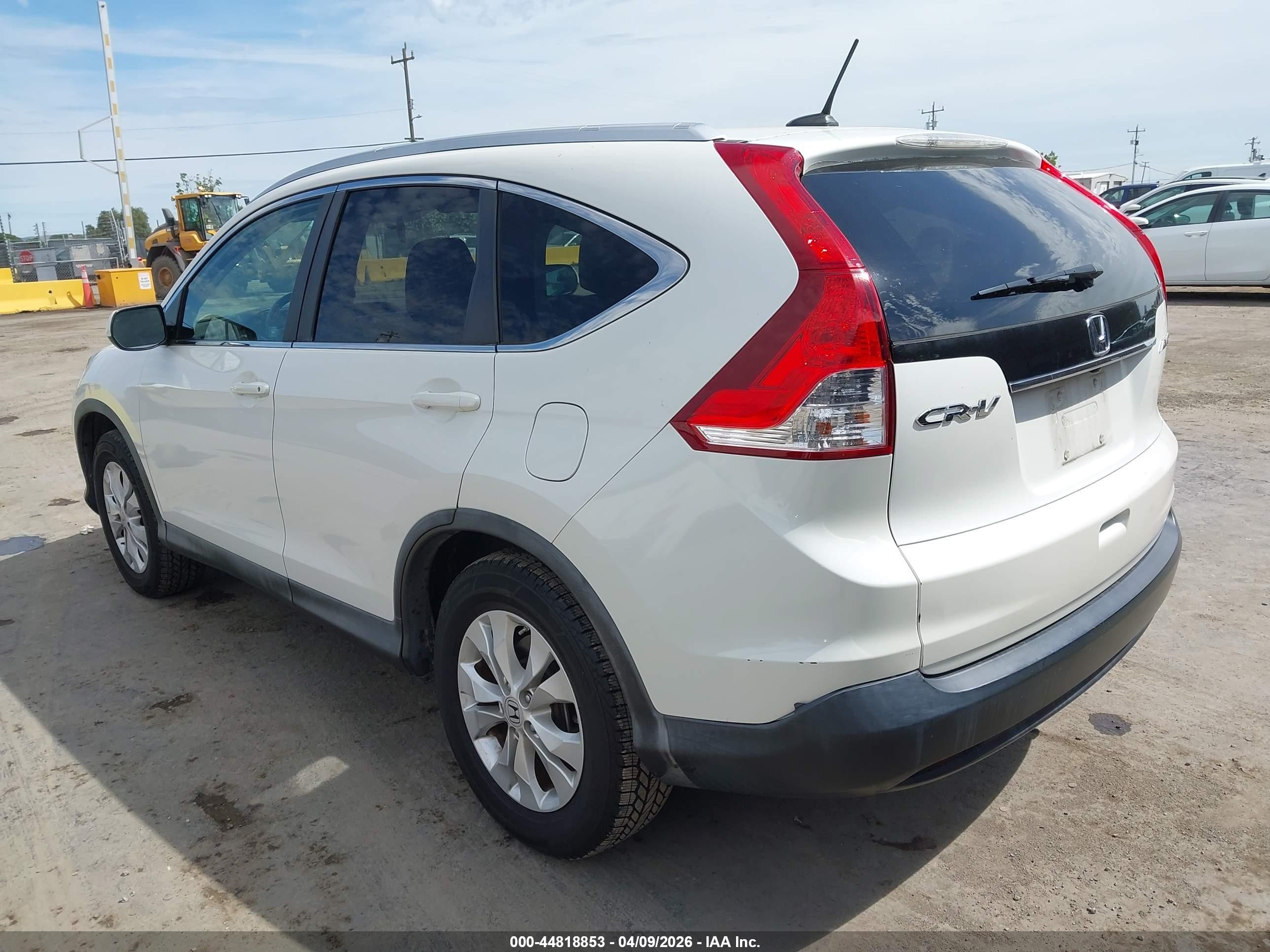 2012 Honda Cr-v Ex-l White vin: 5J6RM4H73CL056676