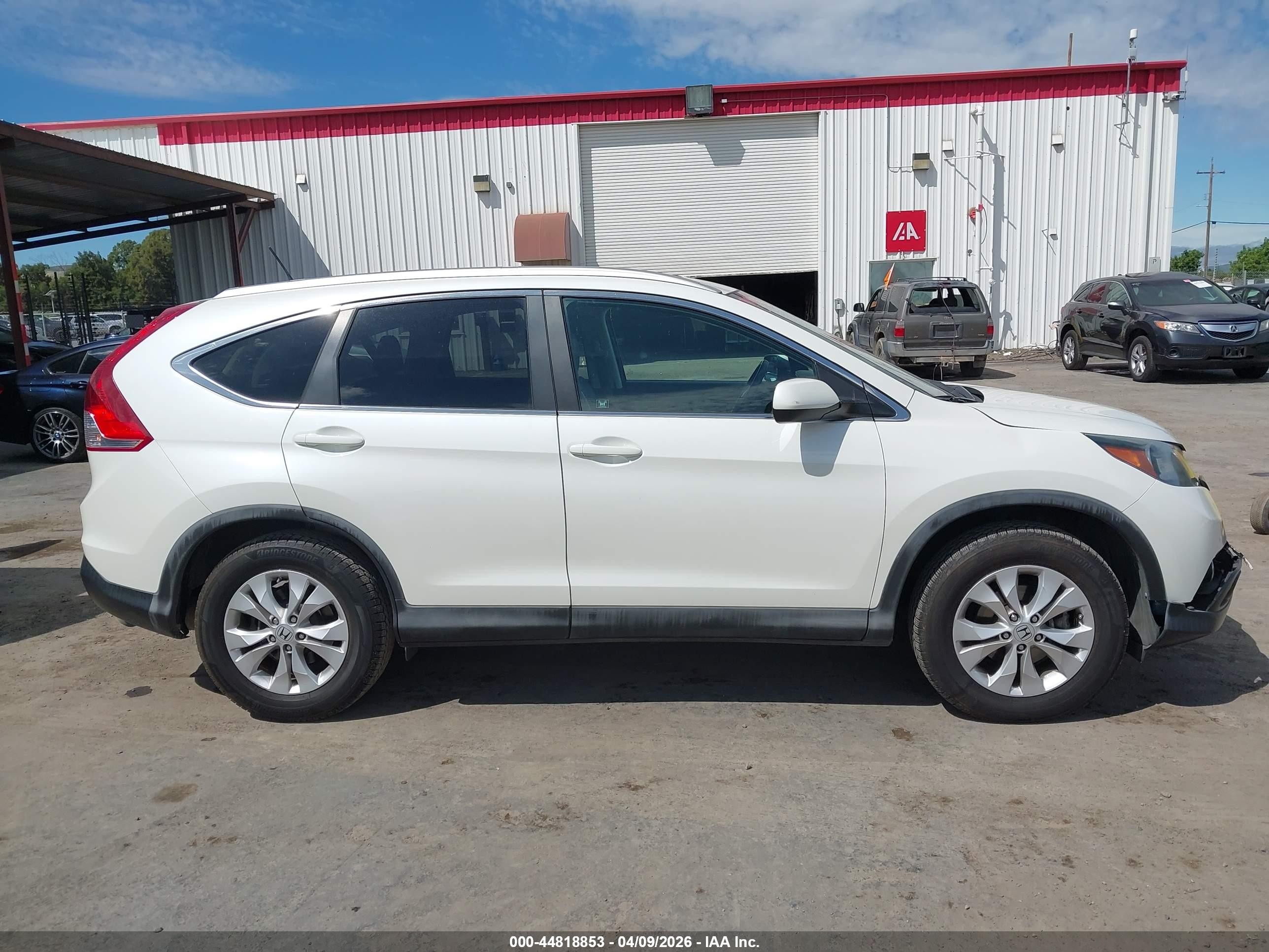2012 Honda Cr-v Ex-l White vin: 5J6RM4H73CL056676