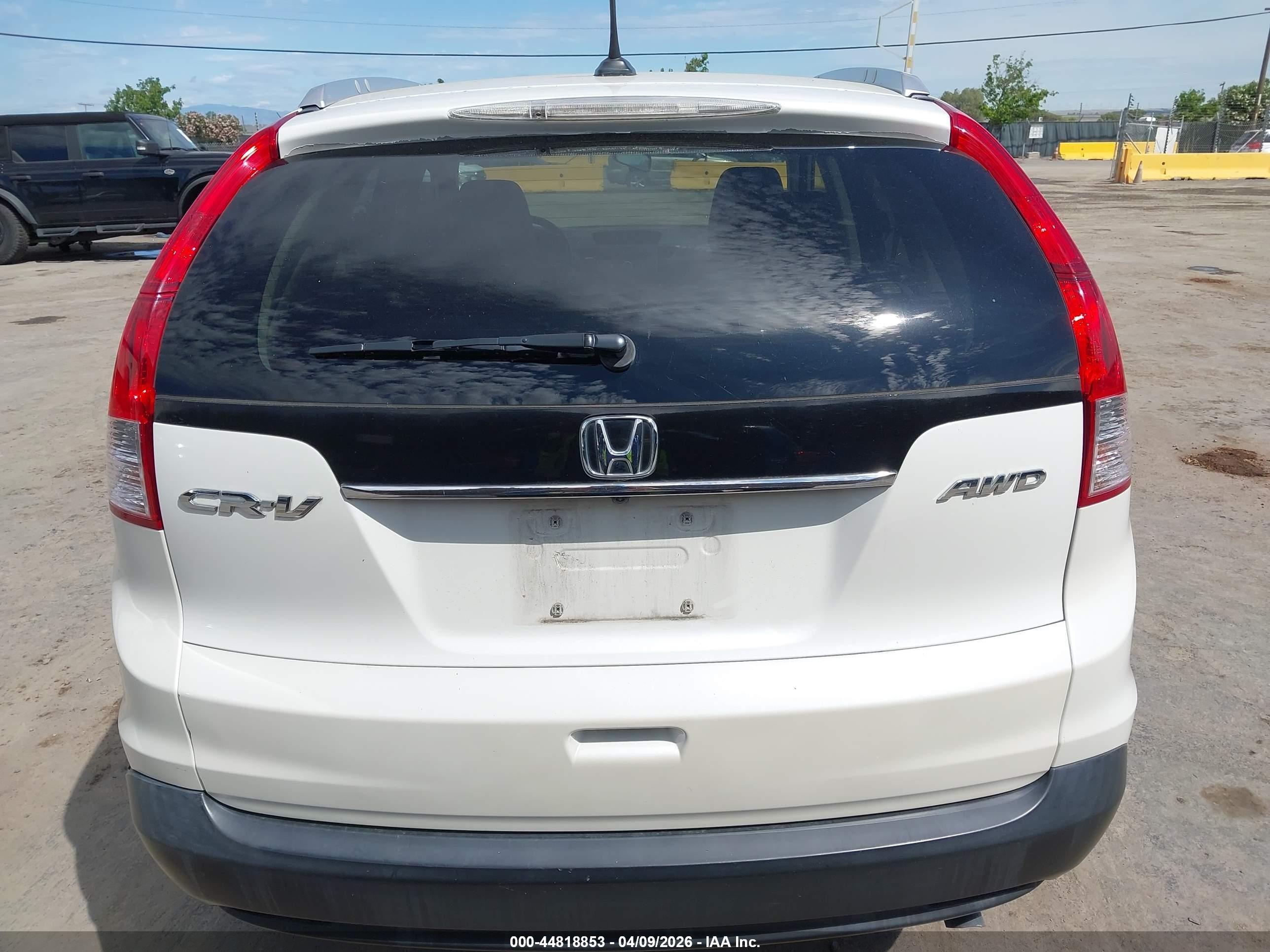 2012 Honda Cr-v Ex-l White vin: 5J6RM4H73CL056676