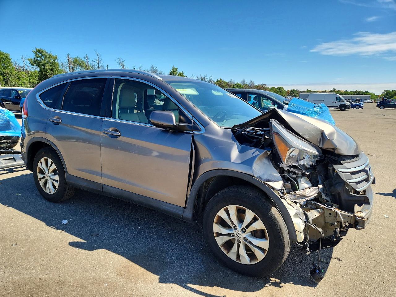 2013 Honda Cr-v Exl Gray vin: 5J6RM4H73DL000058