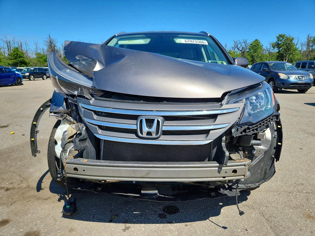 2013 Honda Cr-v Exl Gray vin: 5J6RM4H73DL000058