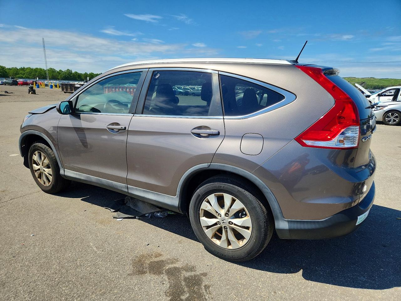 2013 Honda Cr-v Exl Gray vin: 5J6RM4H73DL000058