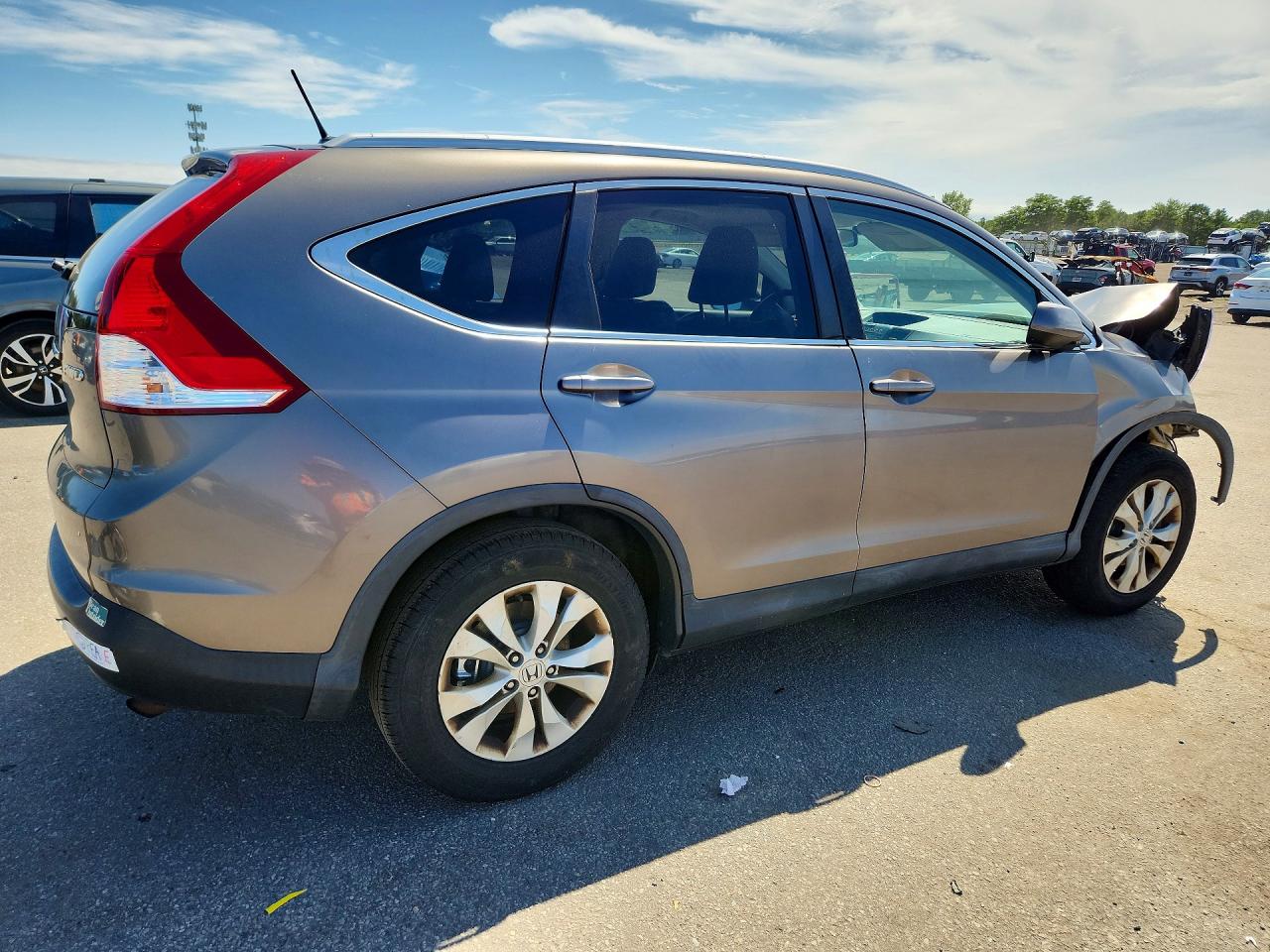 2013 Honda Cr-v Exl Gray vin: 5J6RM4H73DL000058