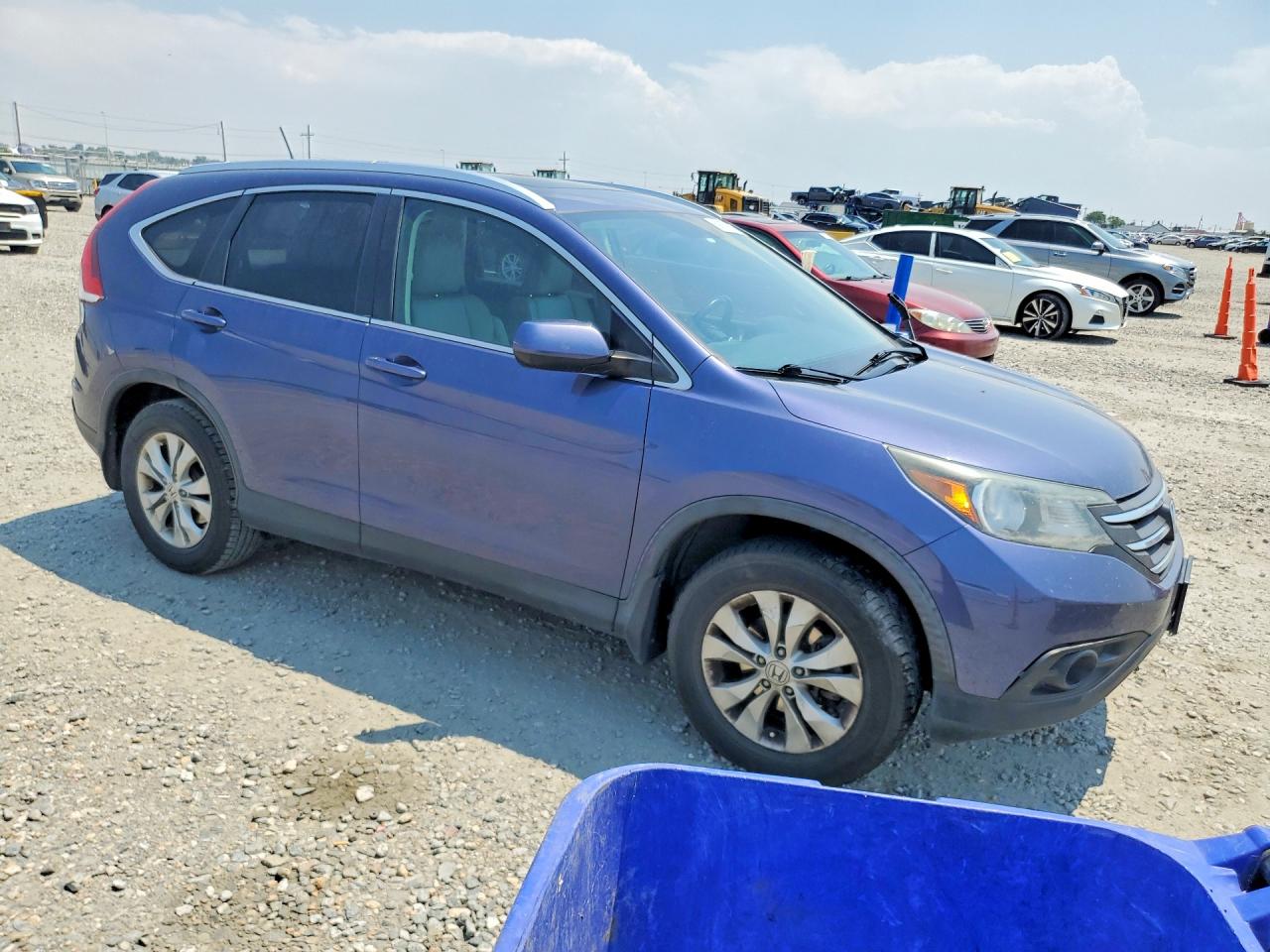 2013 Honda Cr-v Exl Silver vin: 5J6RM4H73DL000092