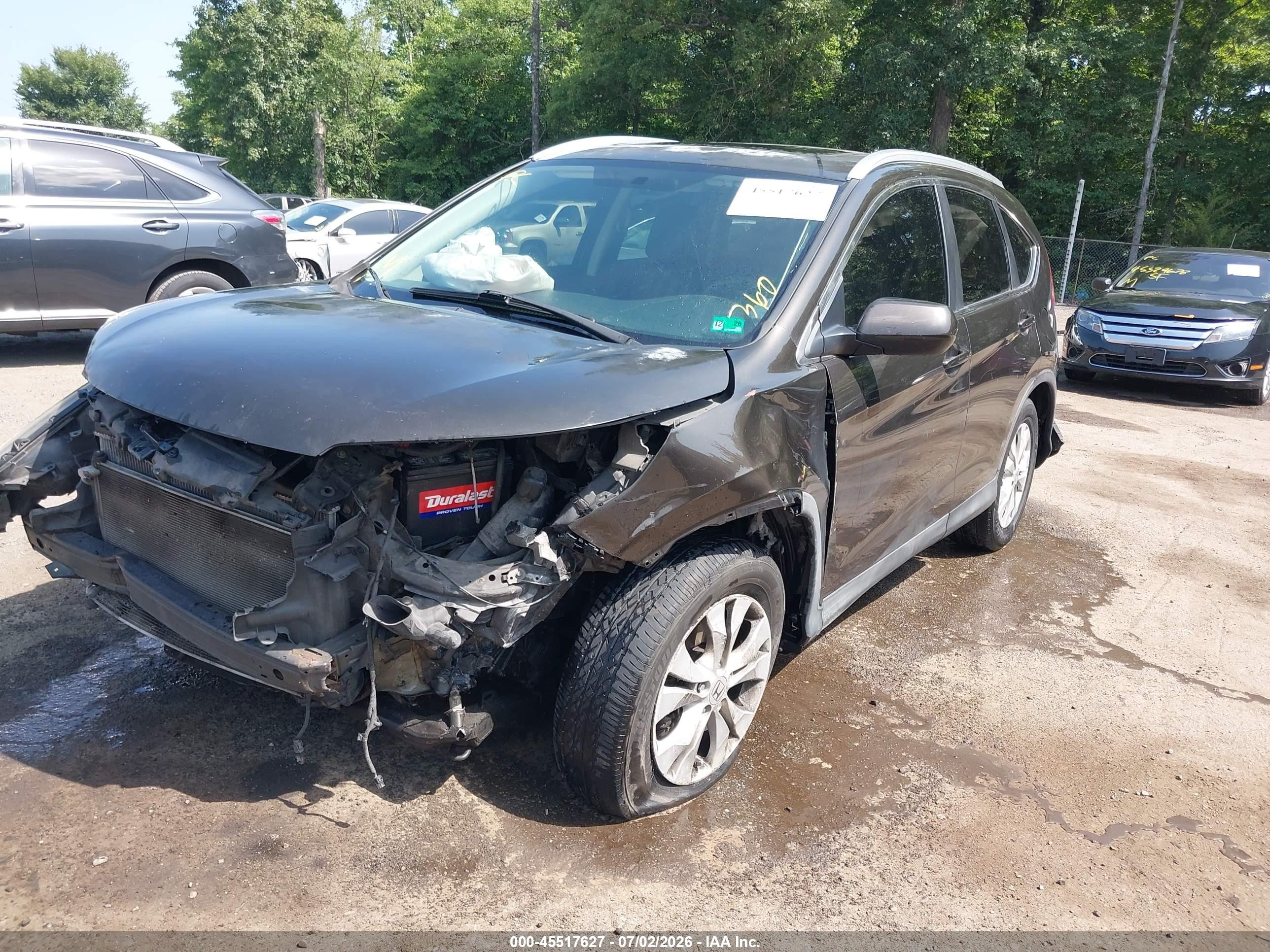 2013 Honda Cr-v Ex-l Brown vin: 5J6RM4H73DL004837