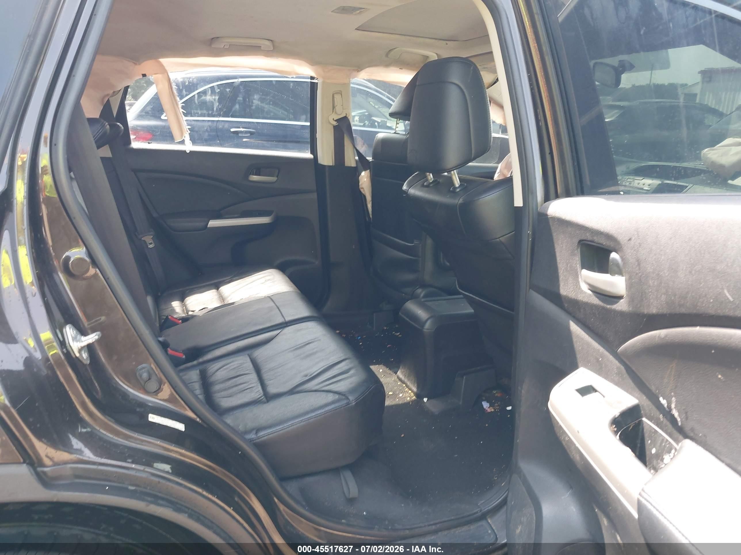 2013 Honda Cr-v Ex-l Brown vin: 5J6RM4H73DL004837