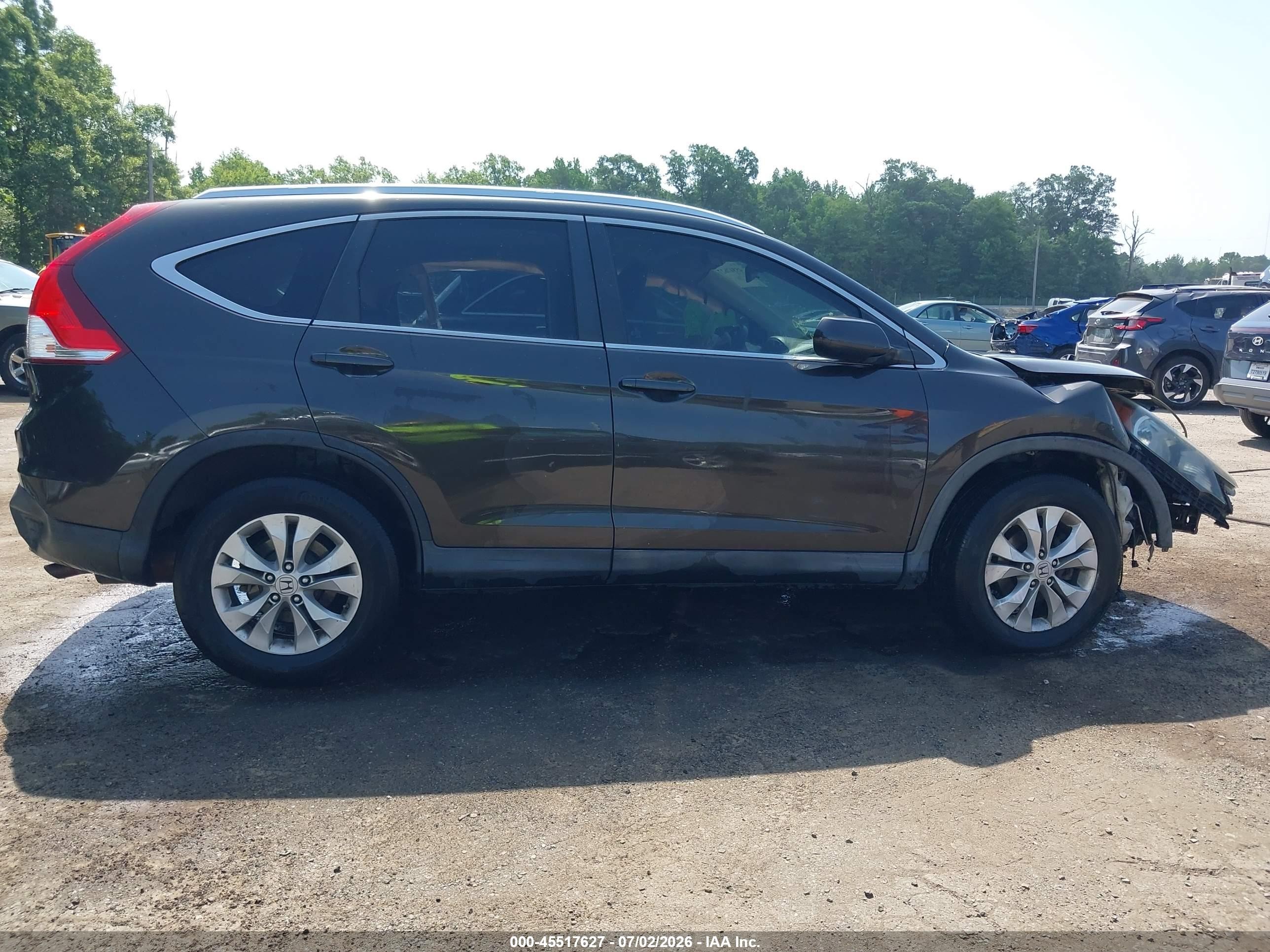 2013 Honda Cr-v Ex-l Brown vin: 5J6RM4H73DL004837