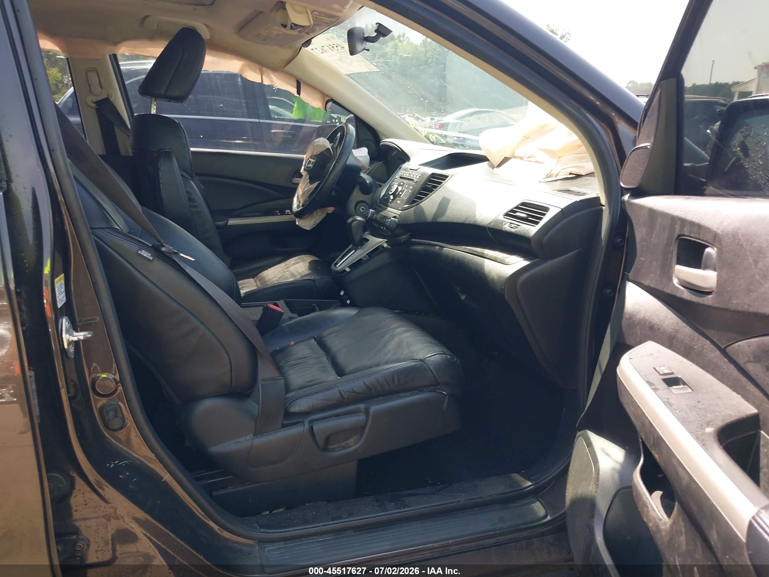 2013 Honda Cr-v Ex-l Brown vin: 5J6RM4H73DL004837