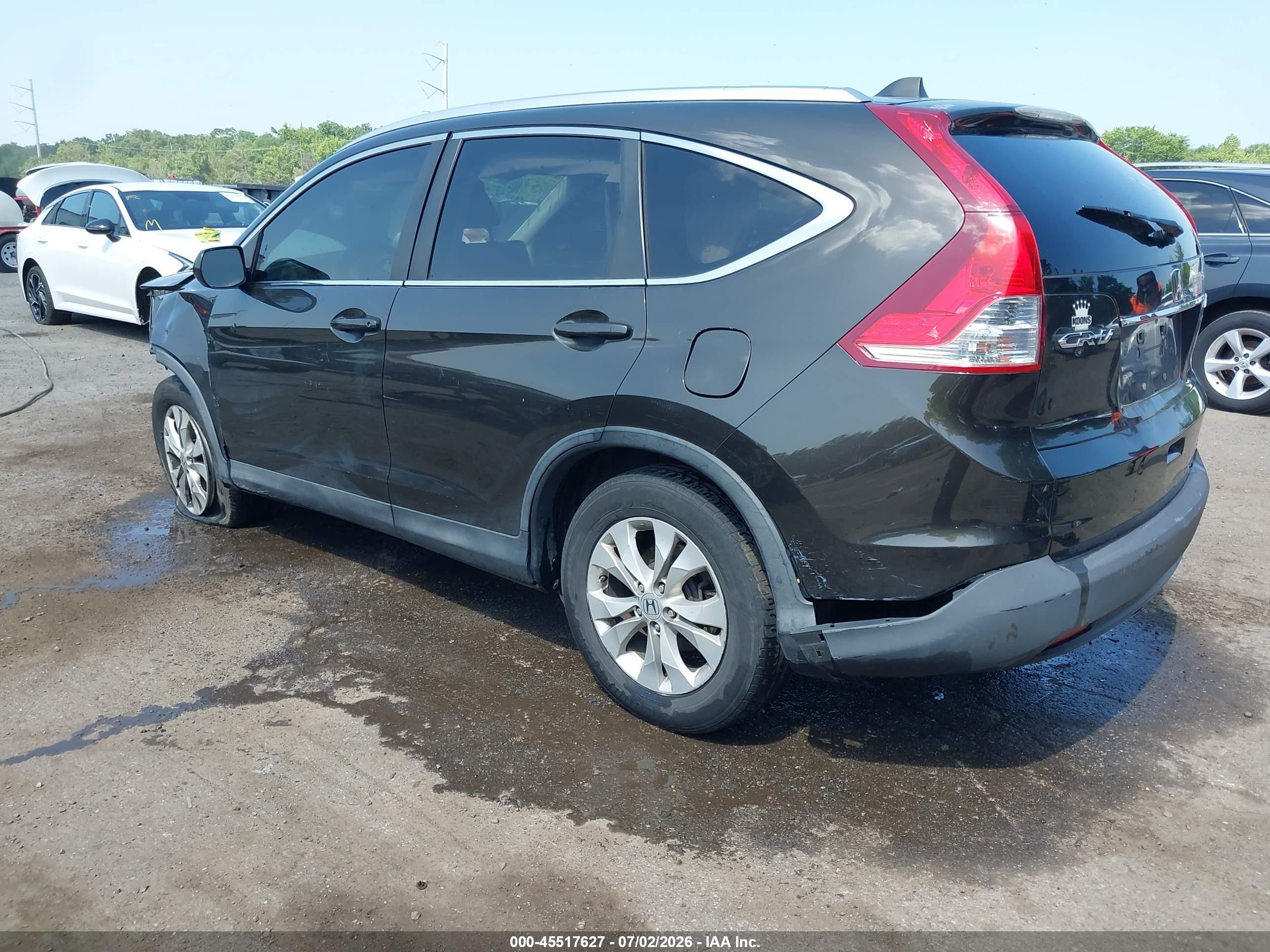 2013 Honda Cr-v Ex-l Brown vin: 5J6RM4H73DL004837