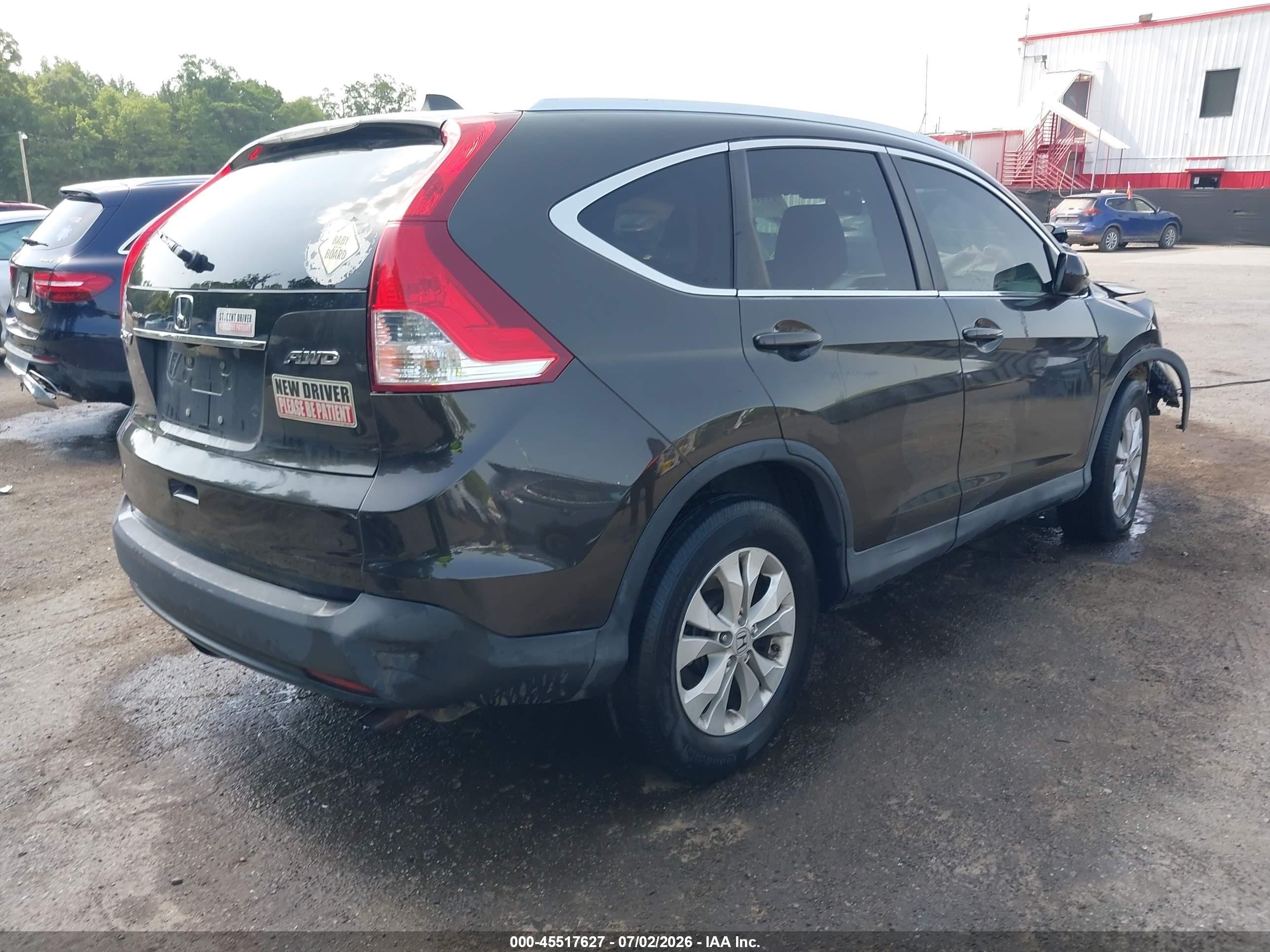 2013 Honda Cr-v Ex-l Brown vin: 5J6RM4H73DL004837