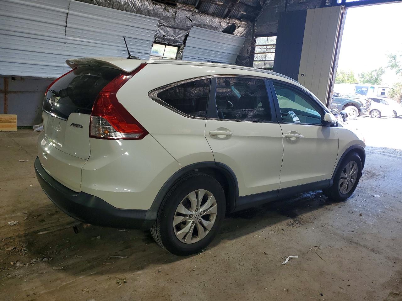 2013 Honda Cr-v Exl White vin: 5J6RM4H73DL007916