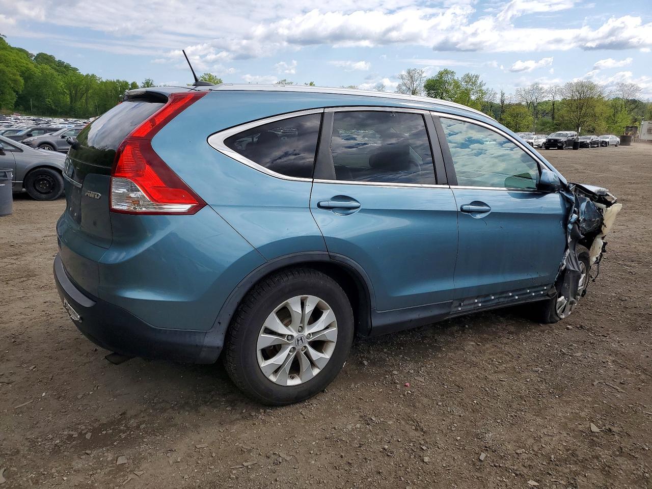 2013 Honda Cr-v Exl Green vin: 5J6RM4H73DL009603