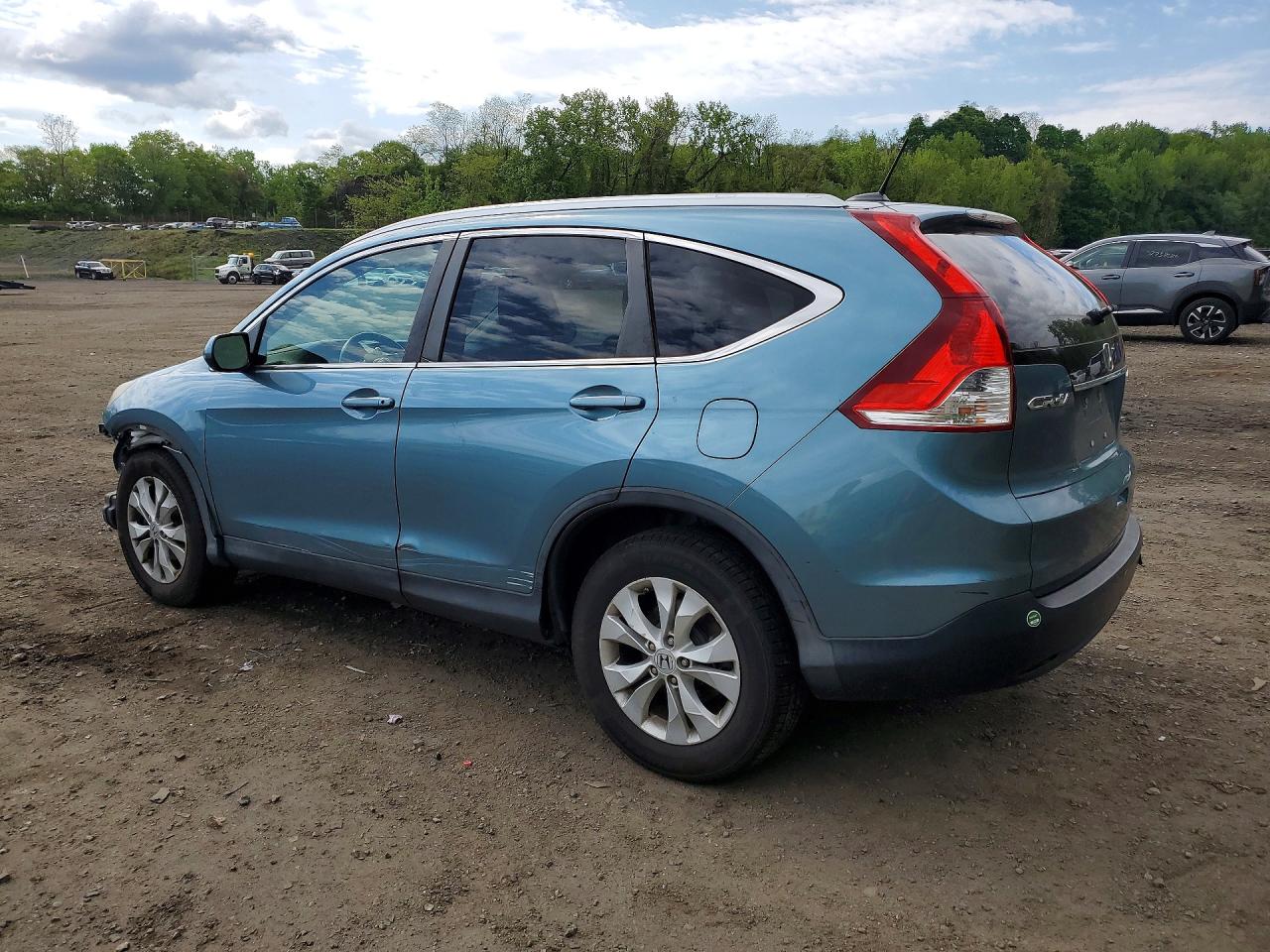 2013 Honda Cr-v Exl Green vin: 5J6RM4H73DL009603