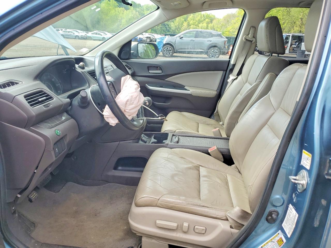 2013 Honda Cr-v Exl Green vin: 5J6RM4H73DL009603