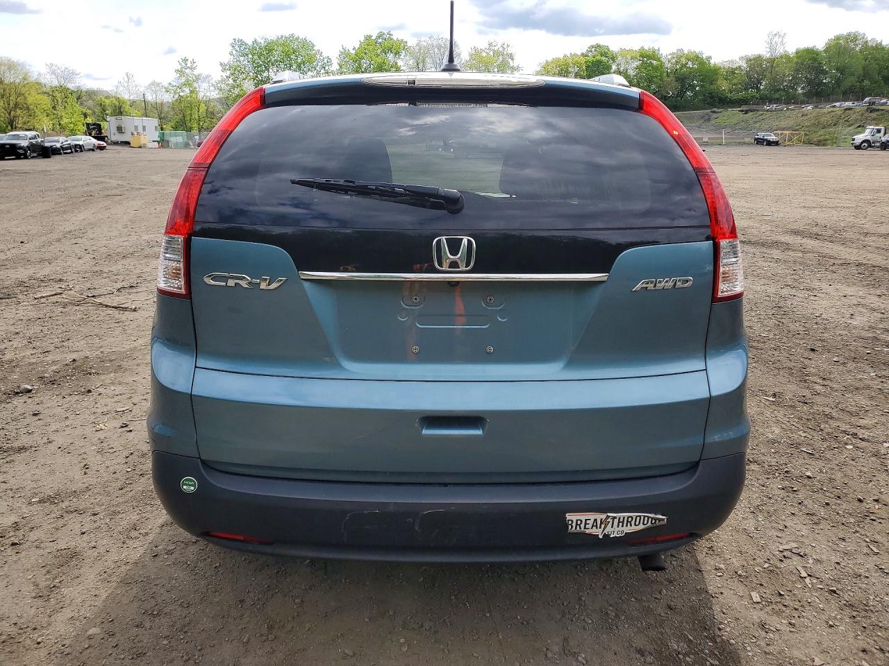 2013 Honda Cr-v Exl Green vin: 5J6RM4H73DL009603