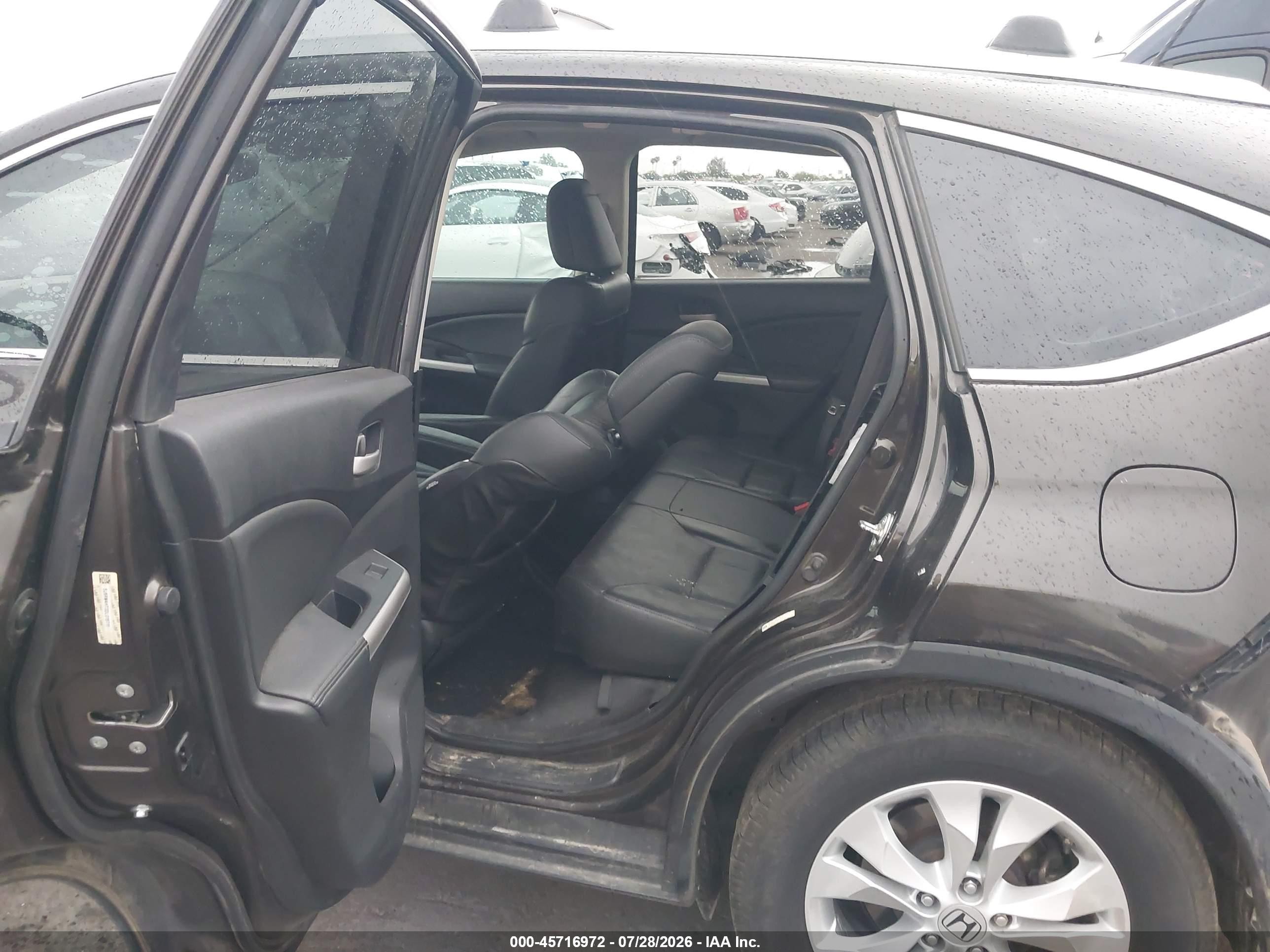 2013 Honda Cr-v Ex-l Brown vin: 5J6RM4H73DL015711