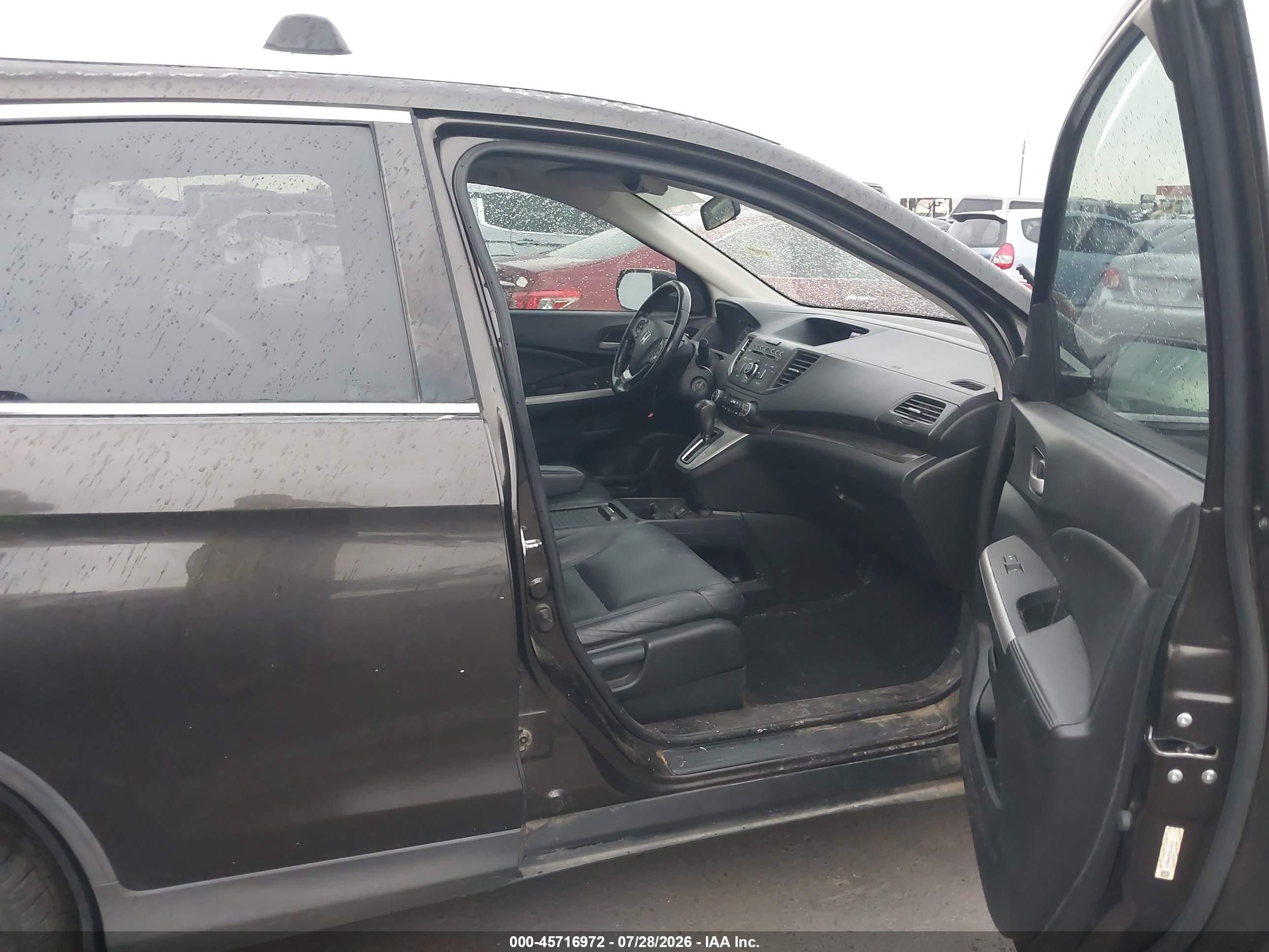2013 Honda Cr-v Ex-l Brown vin: 5J6RM4H73DL015711