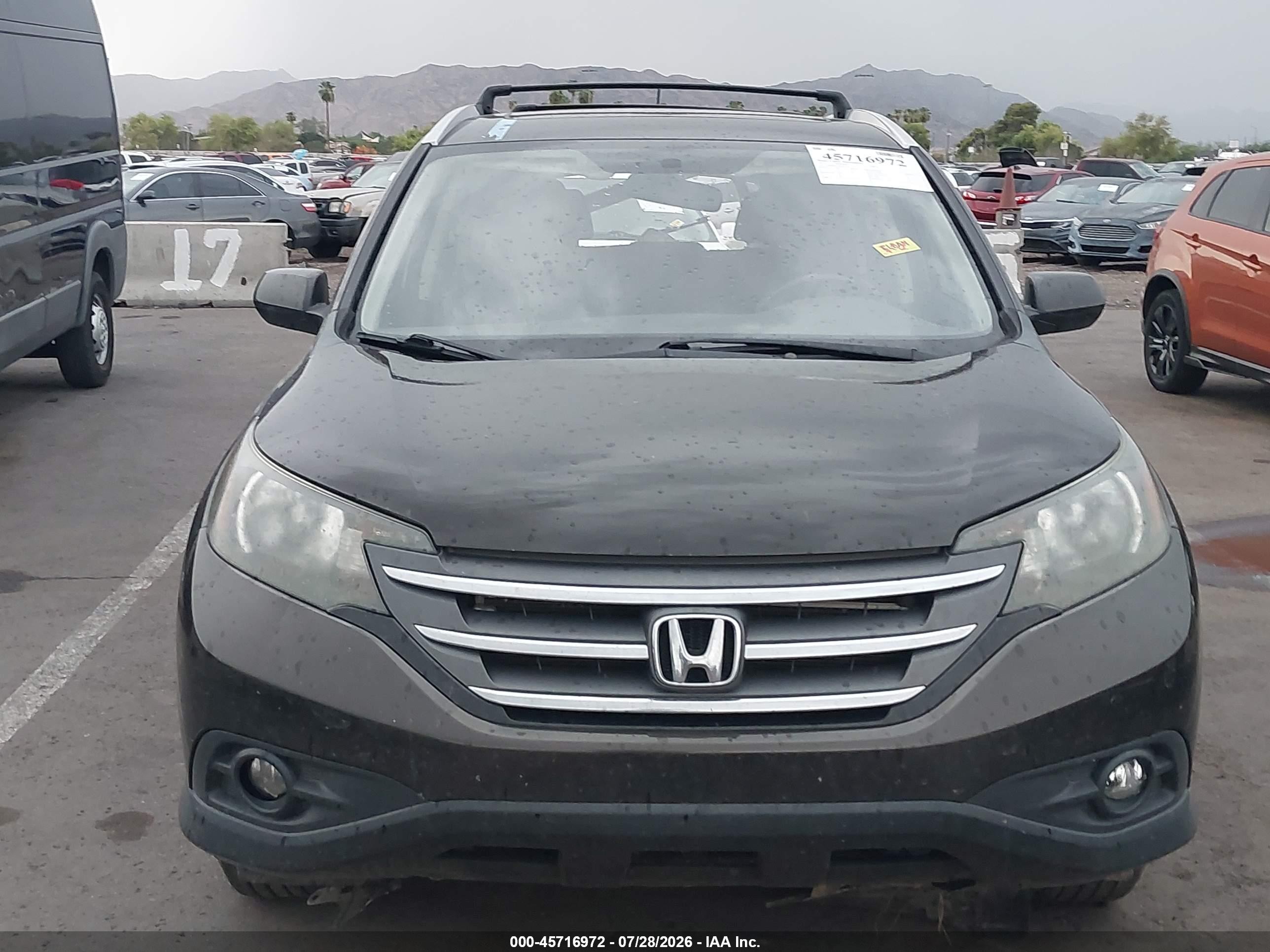 2013 Honda Cr-v Ex-l Brown vin: 5J6RM4H73DL015711