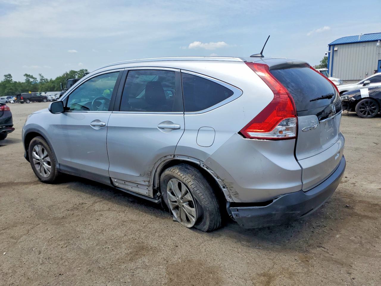 2013 Honda Cr-v Exl Silver vin: 5J6RM4H73DL015790