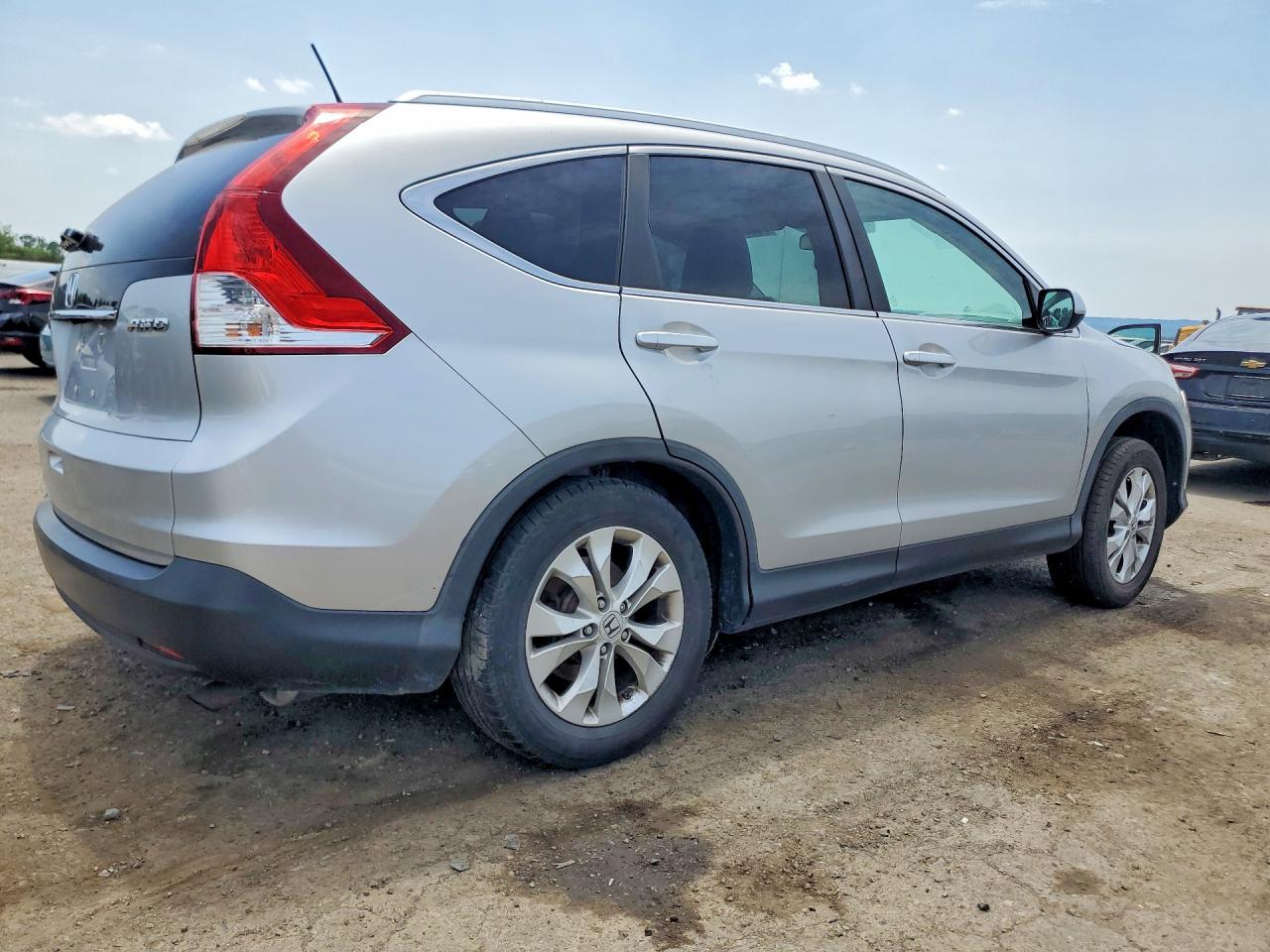 2013 Honda Cr-v Exl Silver vin: 5J6RM4H73DL015790
