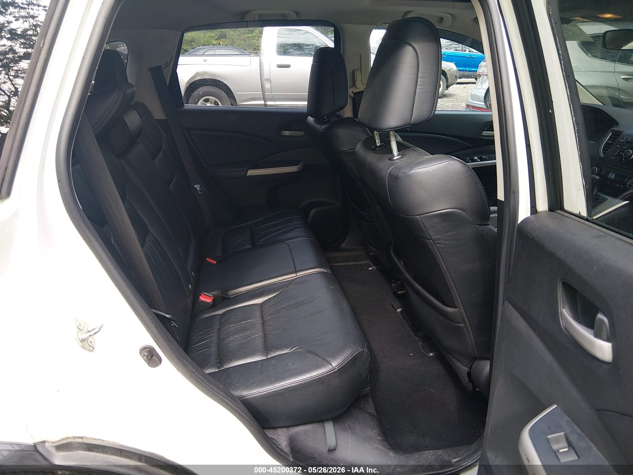 2013 Honda Cr-v Ex-l White vin: 5J6RM4H73DL031066