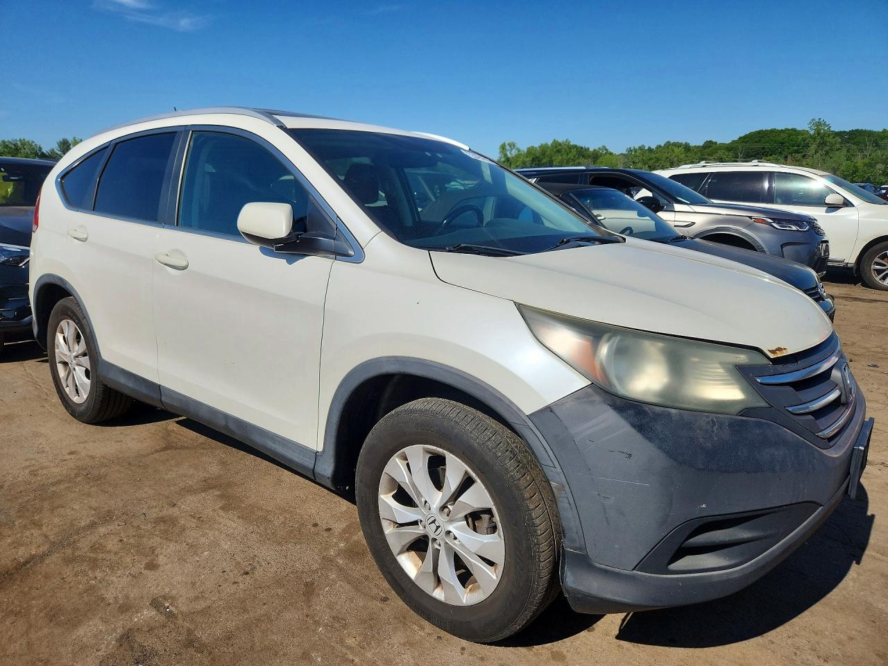 2013 Honda Cr-v Exl Белый vin: 5J6RM4H73DL033982