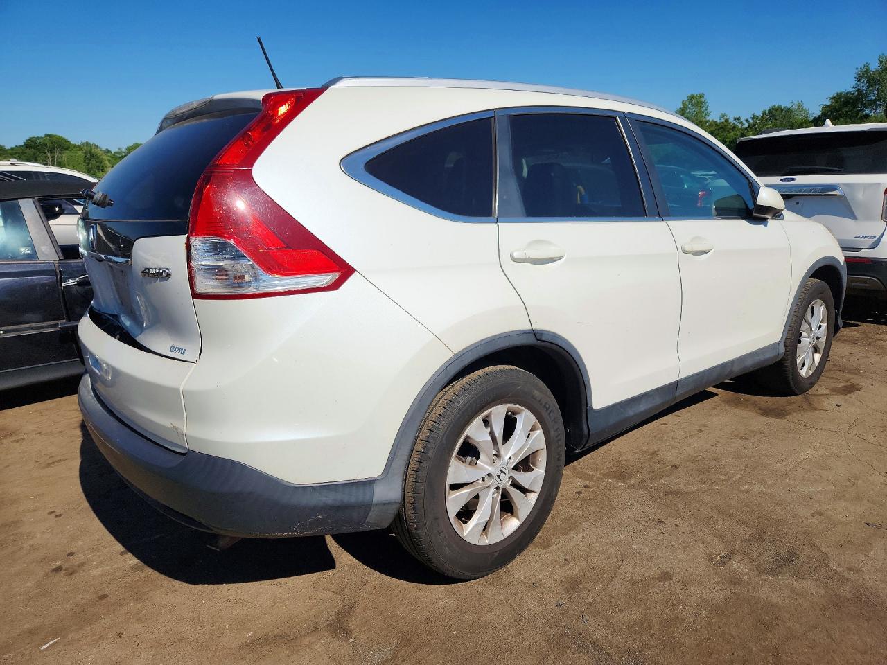 2013 Honda Cr-v Exl Белый vin: 5J6RM4H73DL033982