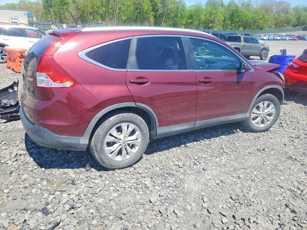 2013 Honda Cr-v Exl Бордовый vin: 5J6RM4H73DL067159