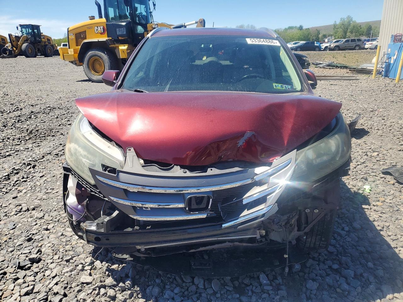 2013 Honda Cr-v Exl Бордовый vin: 5J6RM4H73DL067159