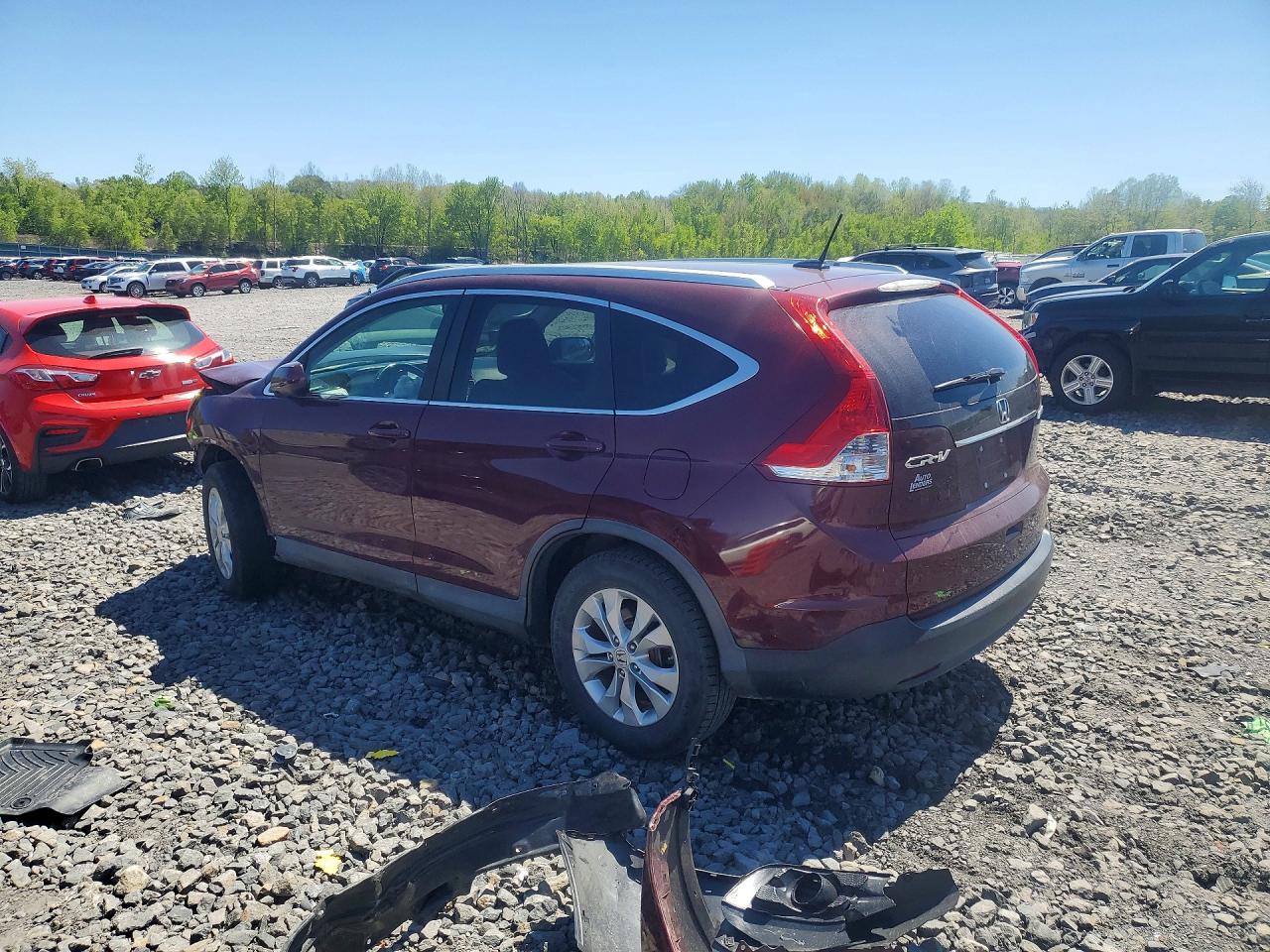 2013 Honda Cr-v Exl Бордовый vin: 5J6RM4H73DL067159