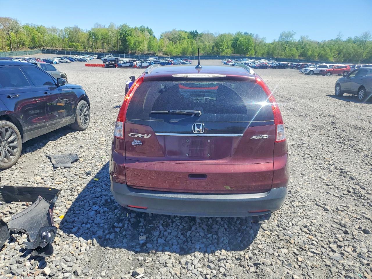 2013 Honda Cr-v Exl Бордовый vin: 5J6RM4H73DL067159