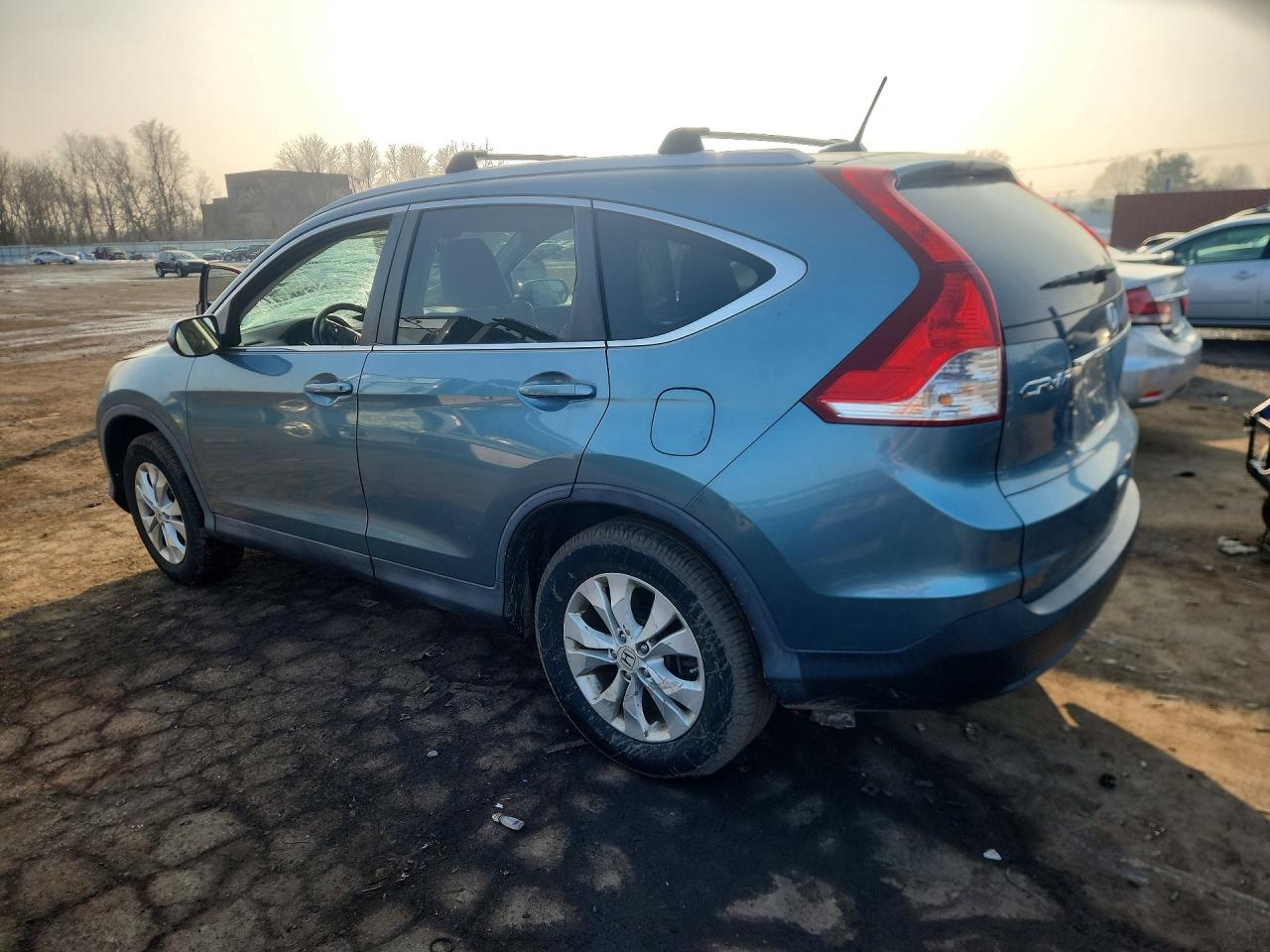 2013 Honda Cr-v Exl Blue vin: 5J6RM4H73DL067324