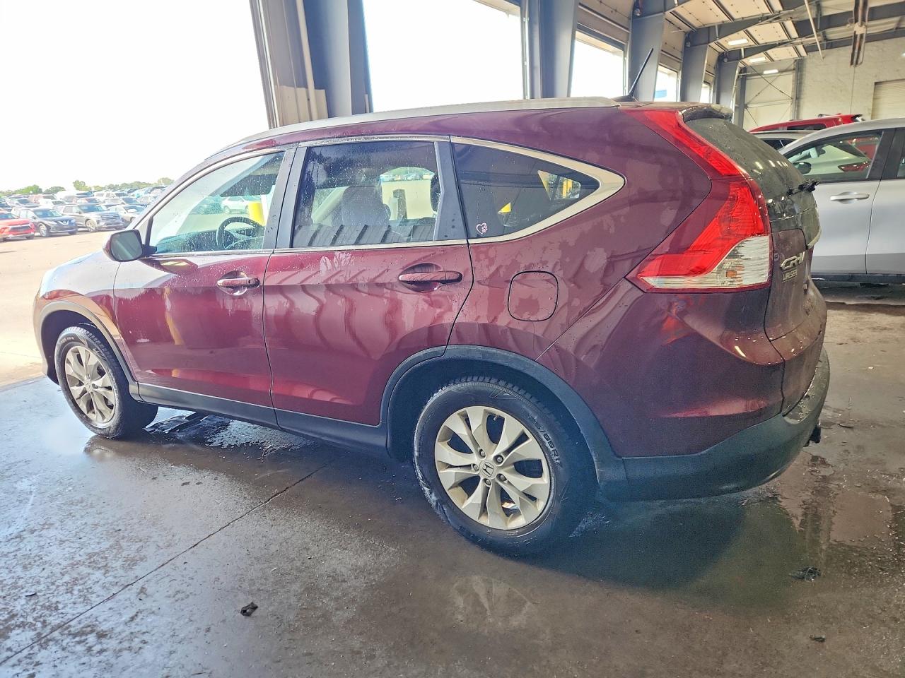 2013 Honda Cr-v Exl Burgundy vin: 5J6RM4H73DL070286