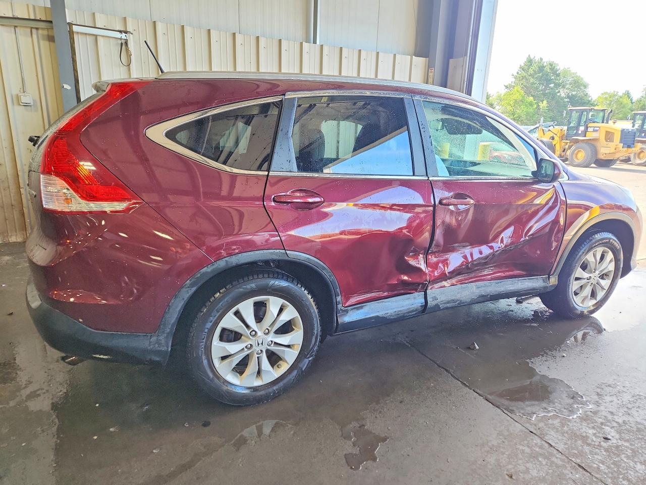 2013 Honda Cr-v Exl Burgundy vin: 5J6RM4H73DL070286