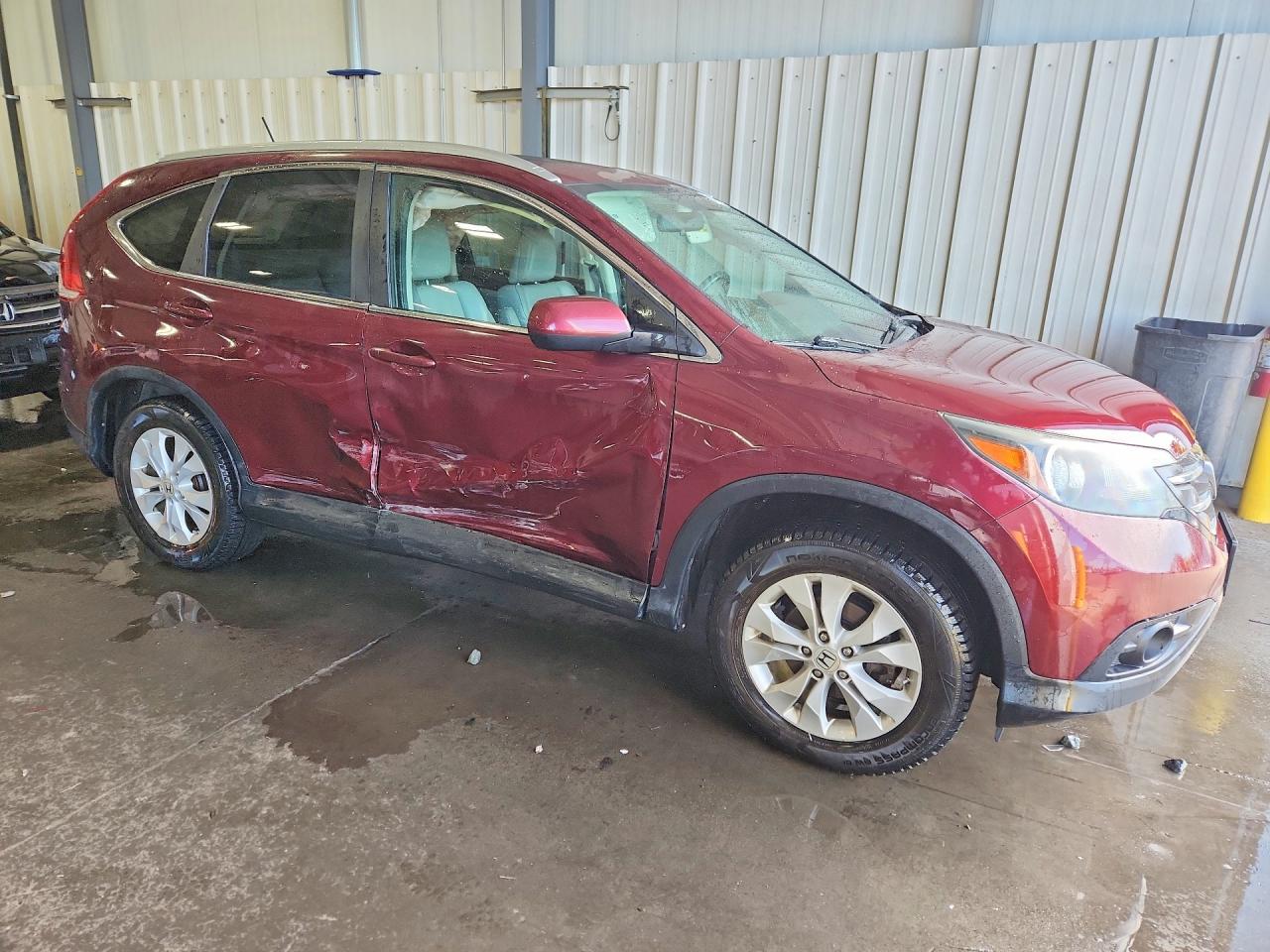 2013 Honda Cr-v Exl Burgundy vin: 5J6RM4H73DL070286