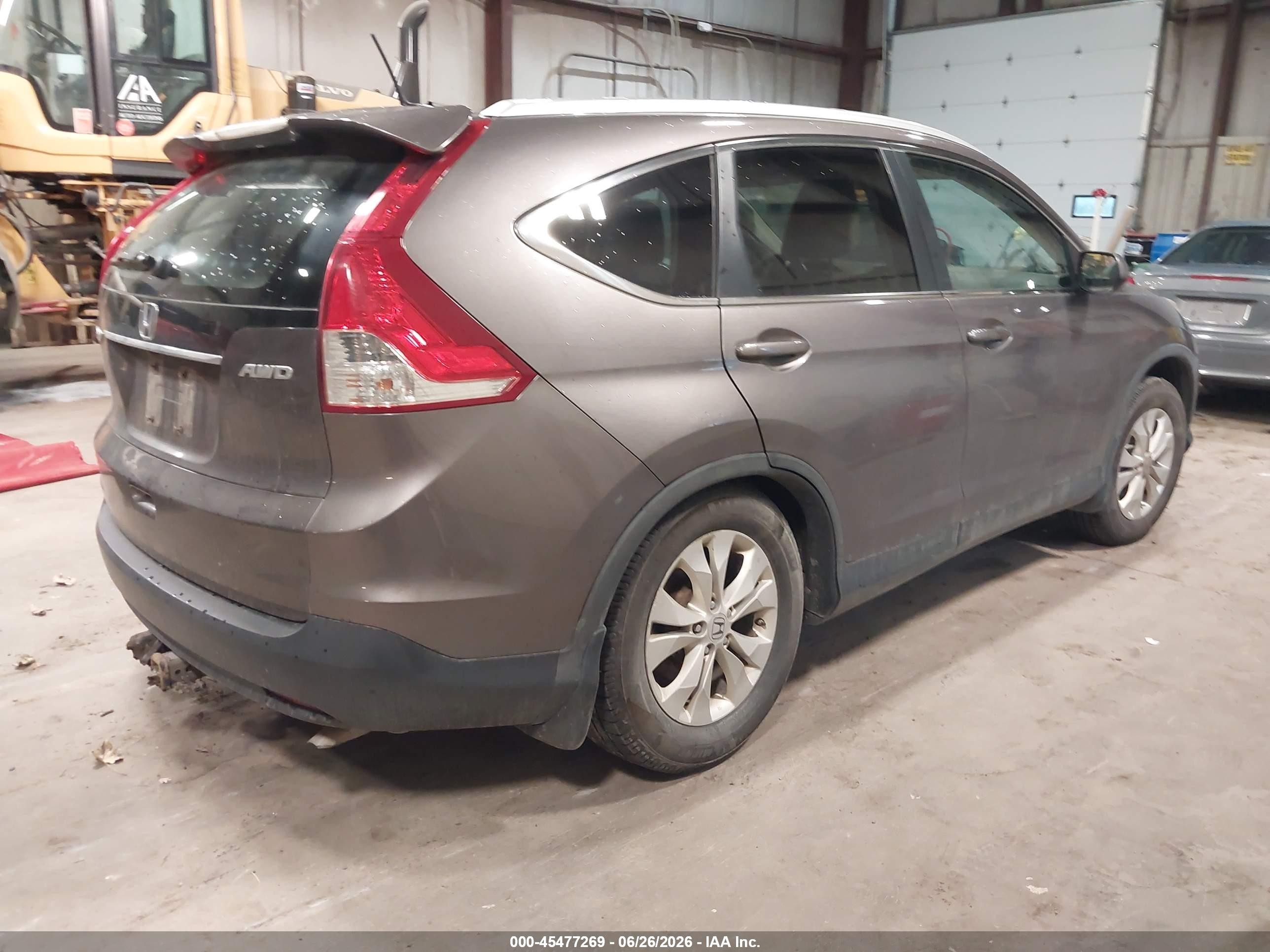 2013 Honda Cr-v Ex-l Brown vin: 5J6RM4H73DL070966