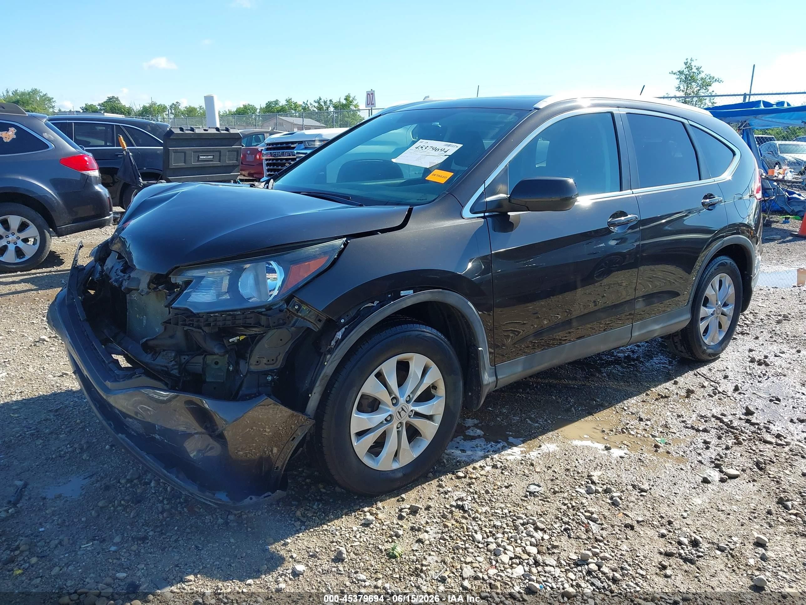 2013 Honda Cr-v Ex-l Brown vin: 5J6RM4H73DL075455