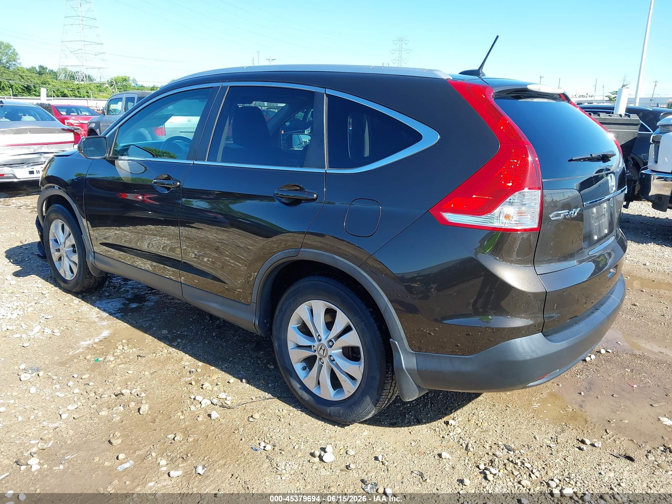 2013 Honda Cr-v Ex-l Brown vin: 5J6RM4H73DL075455
