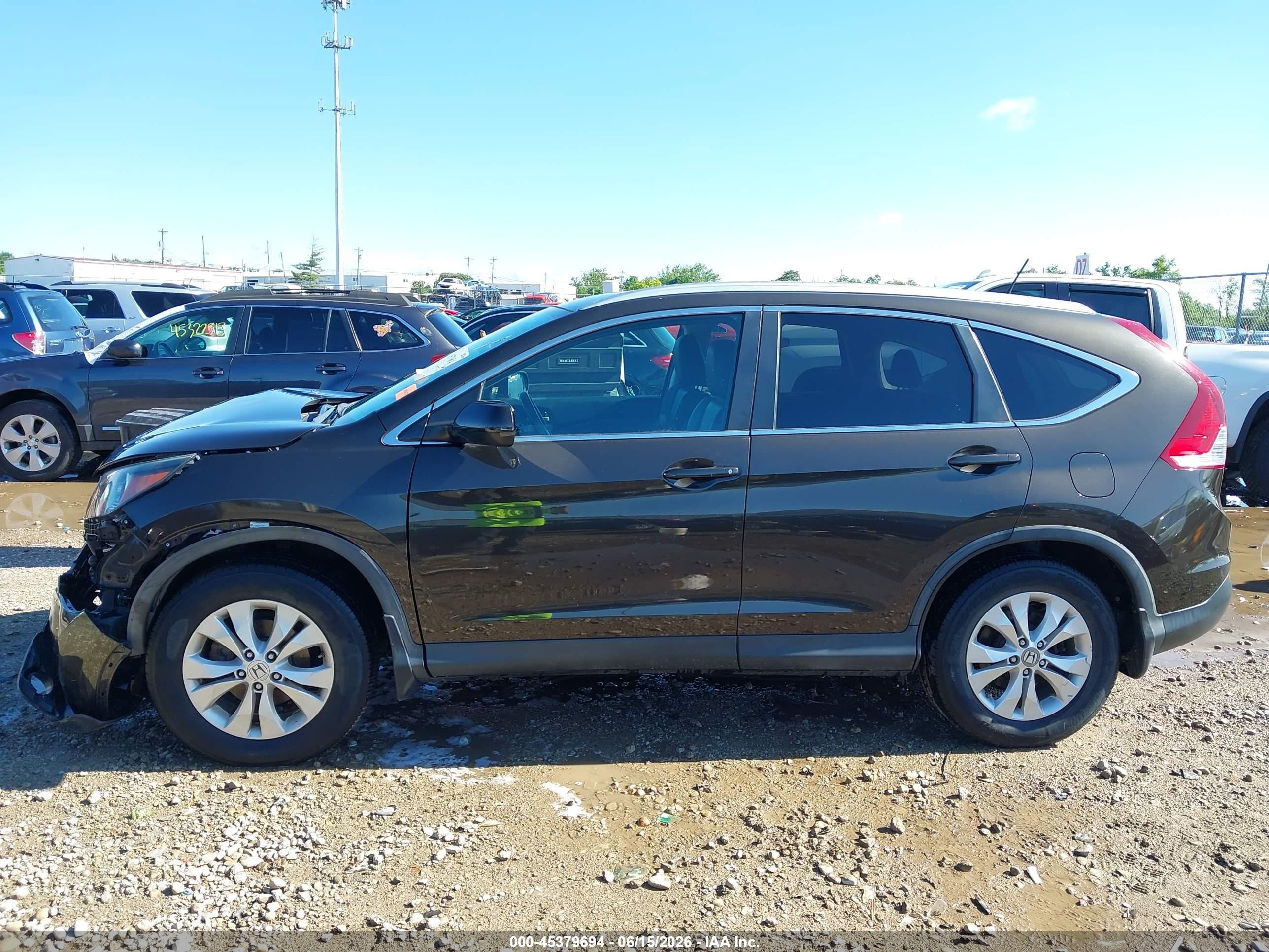 2013 Honda Cr-v Ex-l Brown vin: 5J6RM4H73DL075455
