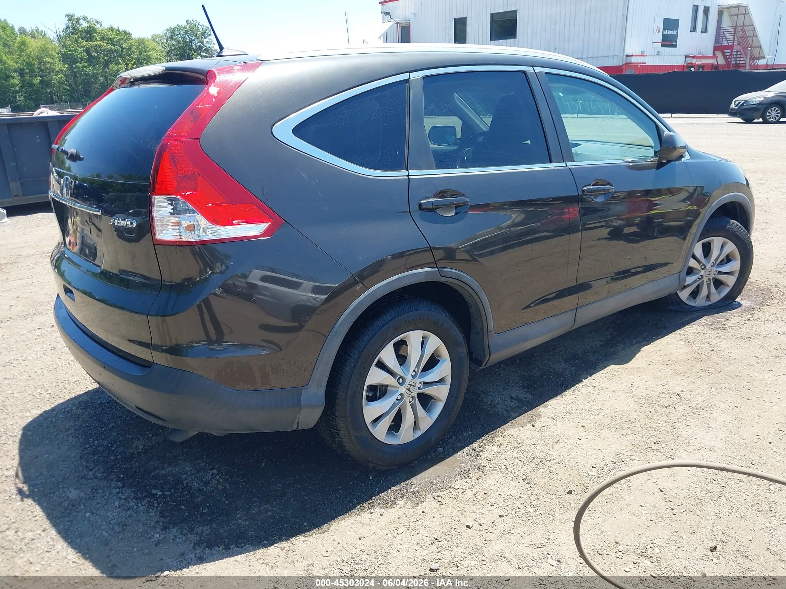 2013 Honda Cr-v Ex-l Gray vin: 5J6RM4H73DL086326