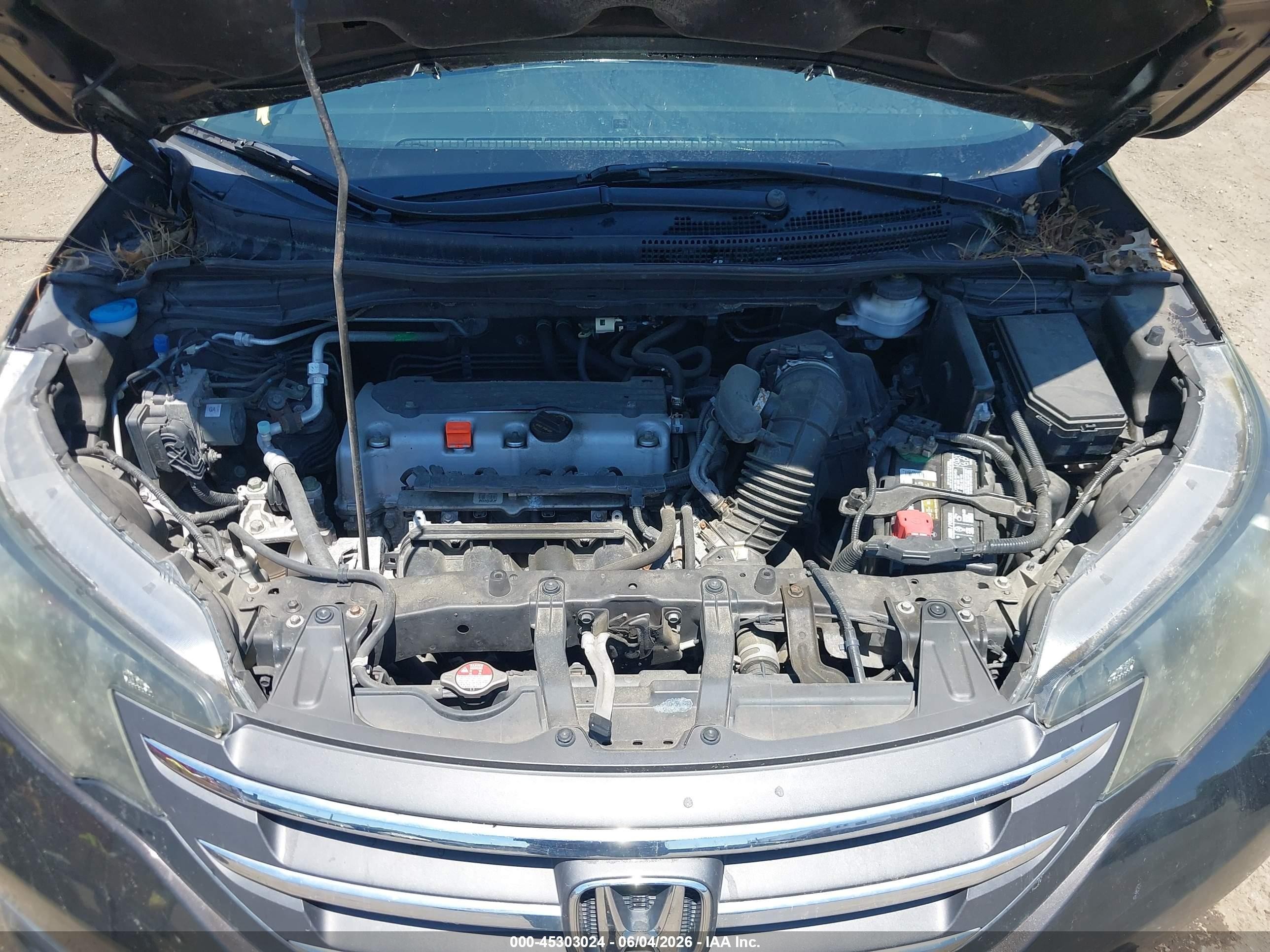 2013 Honda Cr-v Ex-l Gray vin: 5J6RM4H73DL086326