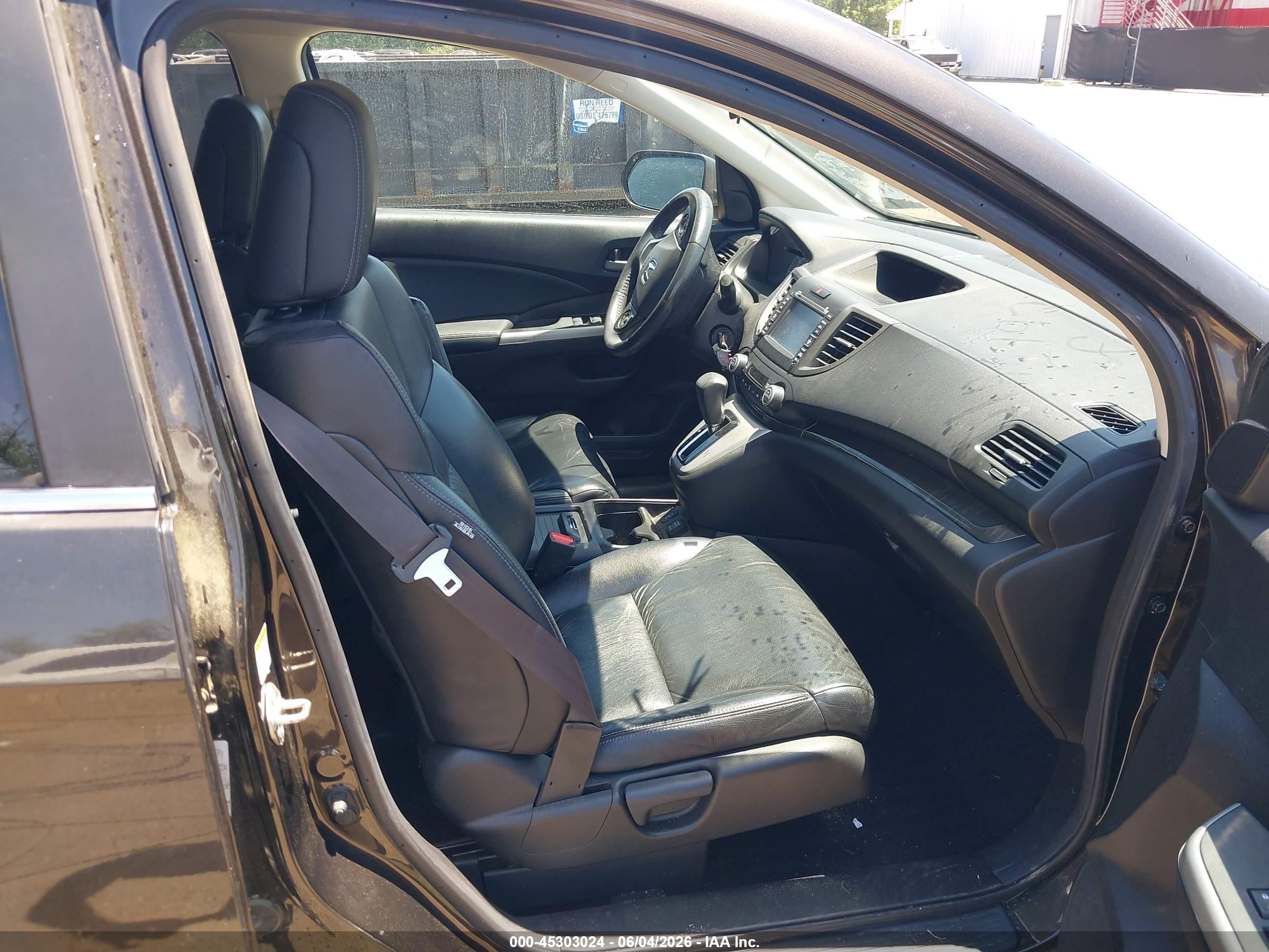 2013 Honda Cr-v Ex-l Gray vin: 5J6RM4H73DL086326