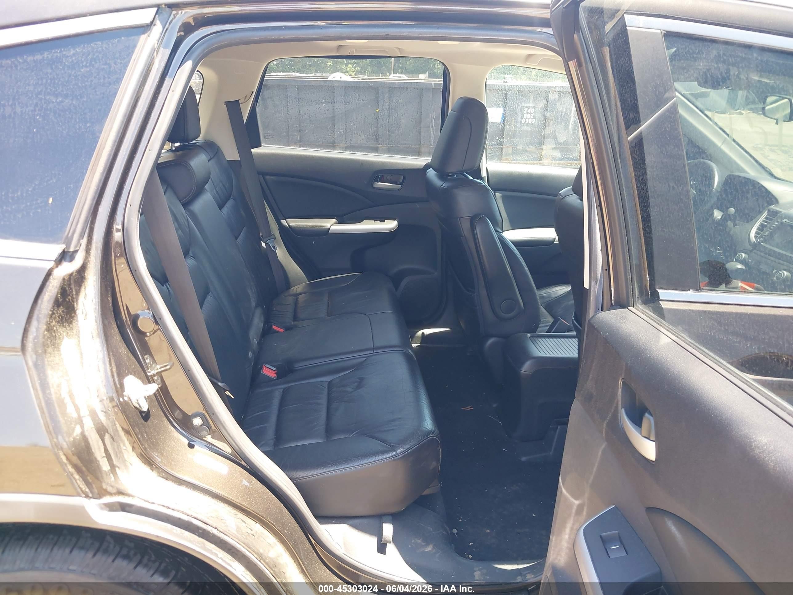 2013 Honda Cr-v Ex-l Gray vin: 5J6RM4H73DL086326