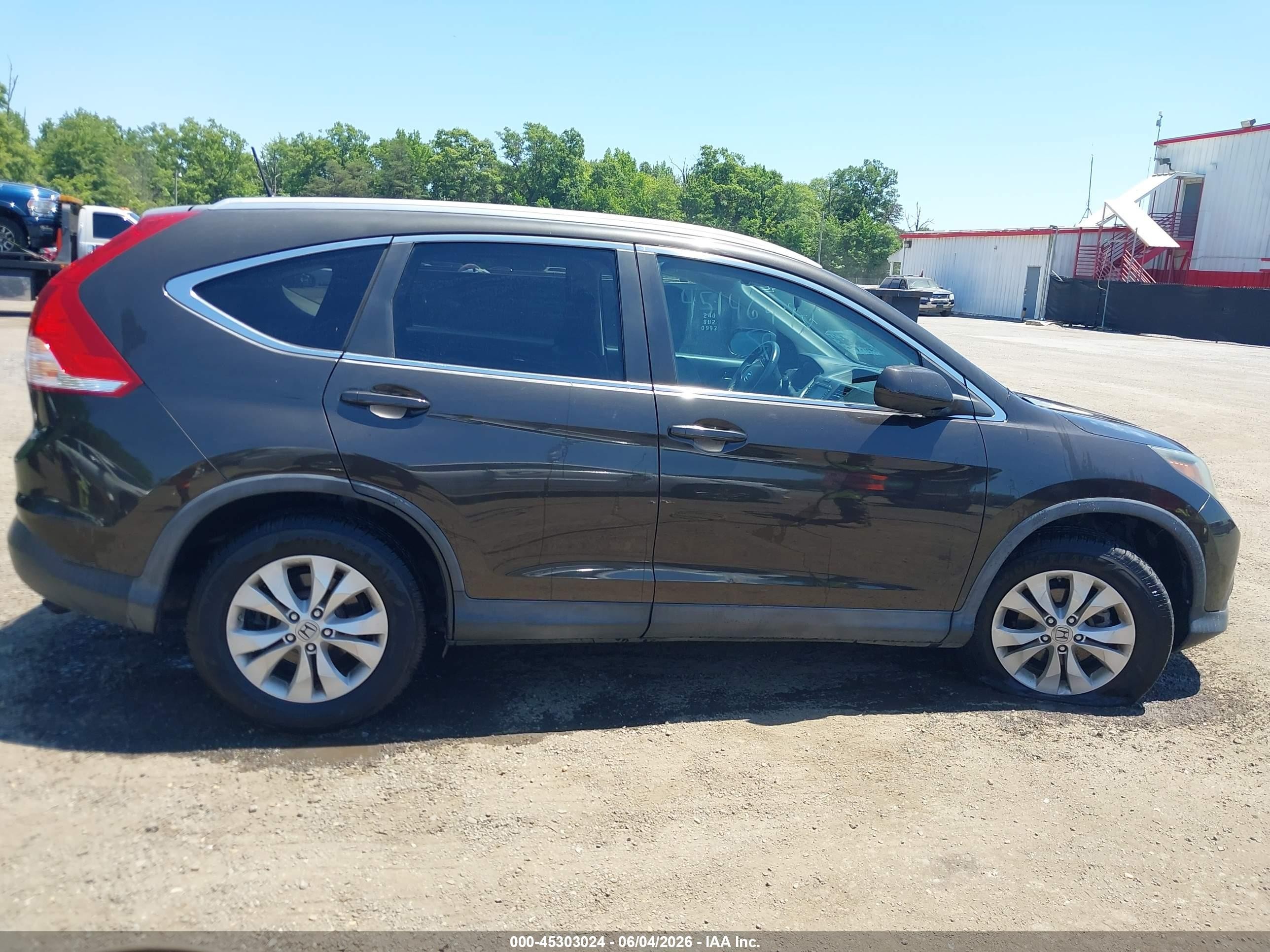 2013 Honda Cr-v Ex-l Gray vin: 5J6RM4H73DL086326