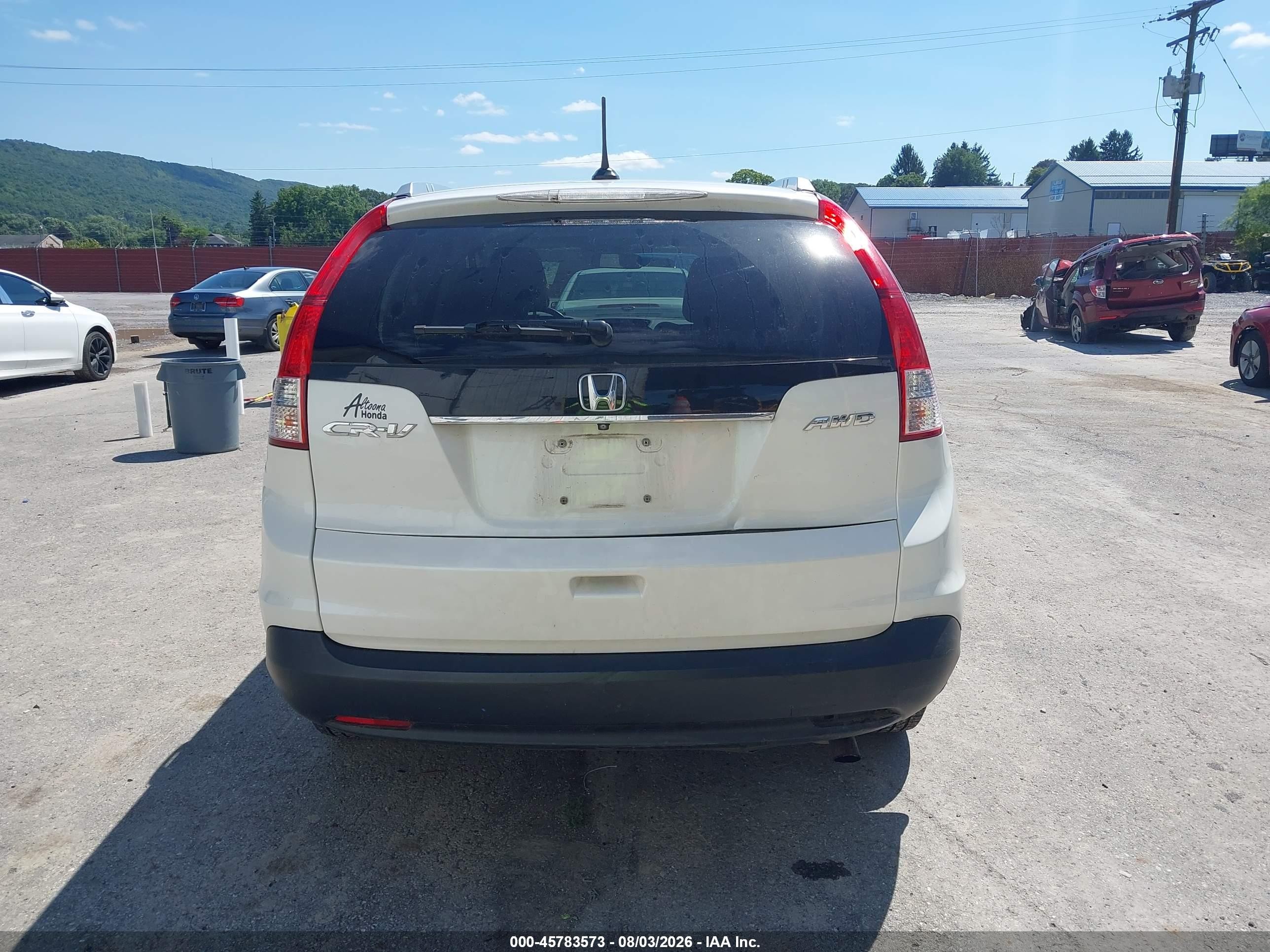2014 Honda Cr-v Ex-l White vin: 5J6RM4H73EL009201