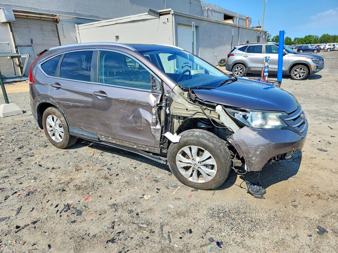 2014 Honda Cr-v Exl Gray vin: 5J6RM4H73EL012485