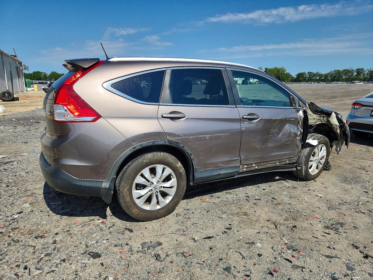 2014 Honda Cr-v Exl Gray vin: 5J6RM4H73EL012485