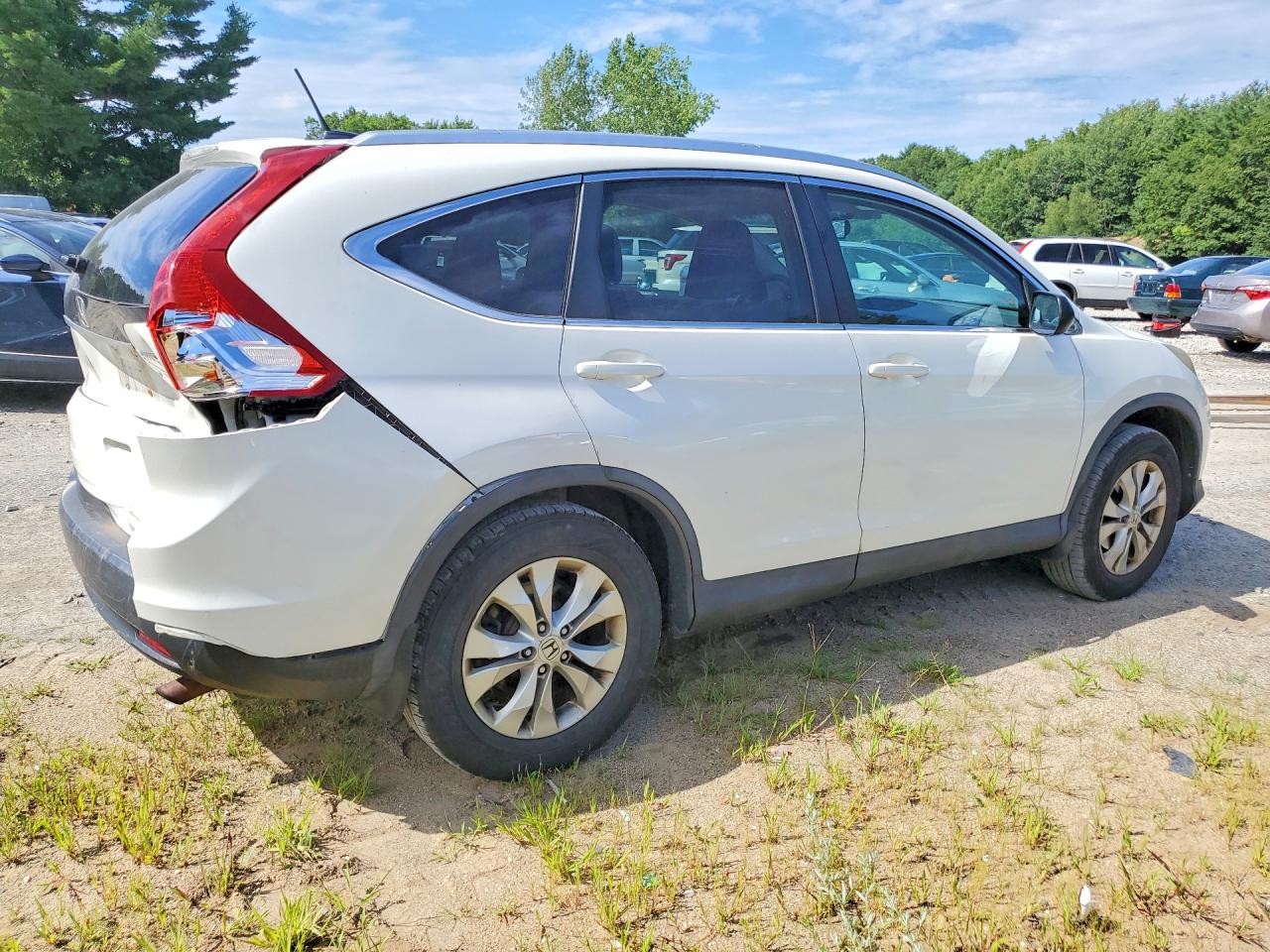 2014 Honda Cr-v Exl Белый vin: 5J6RM4H73EL018609