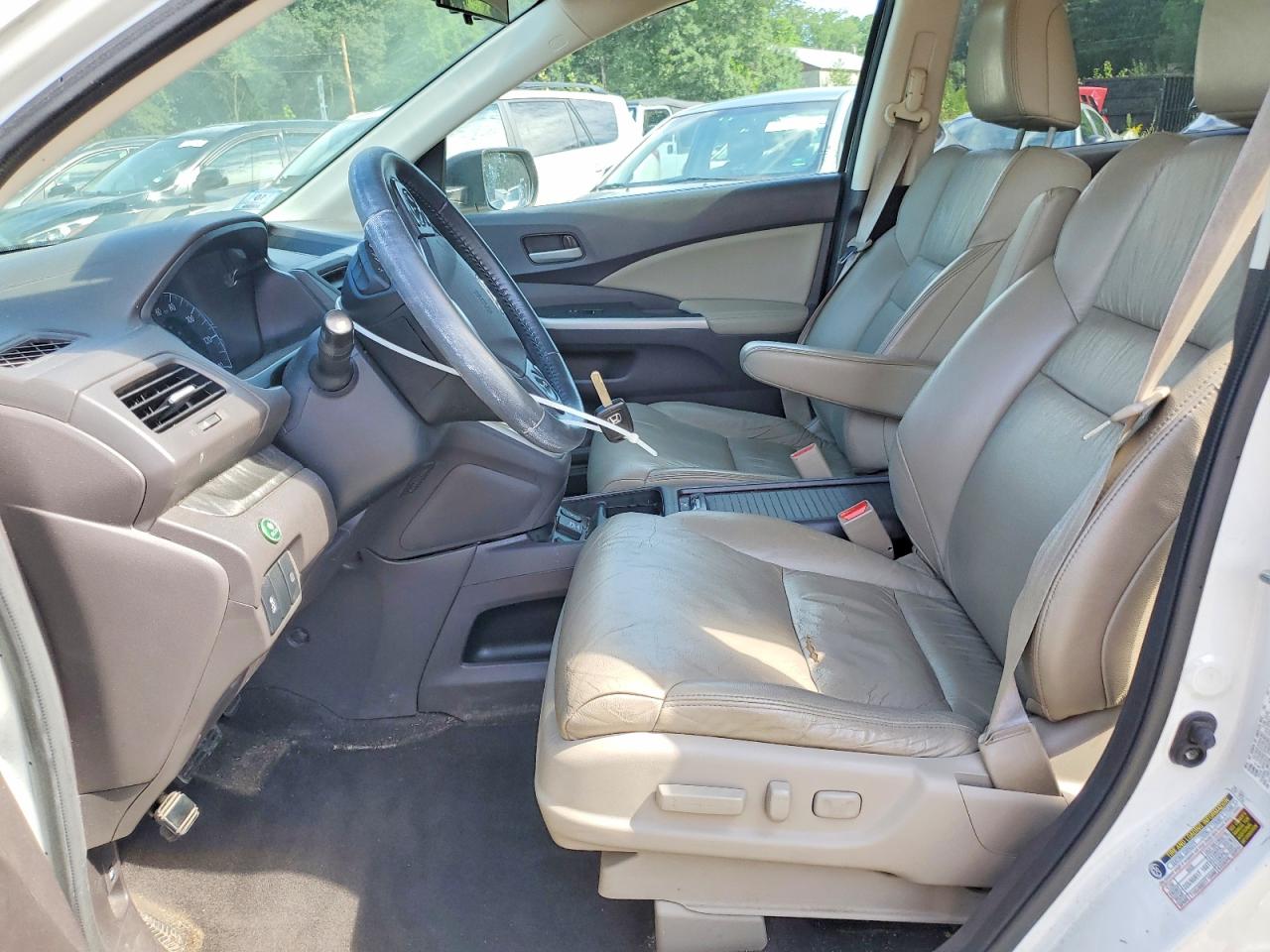 2014 Honda Cr-v Exl Белый vin: 5J6RM4H73EL018609