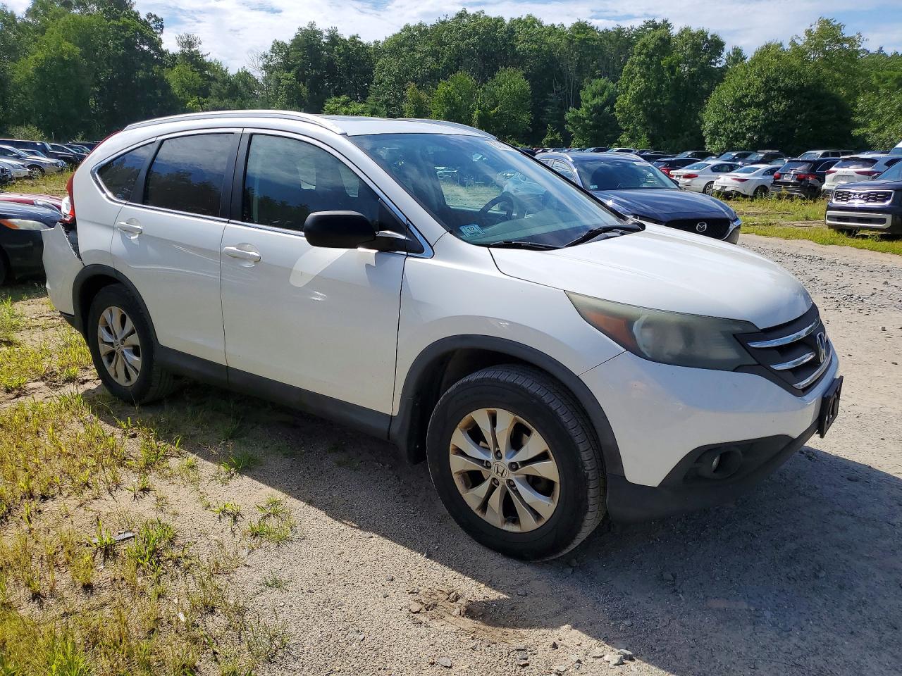 2014 Honda Cr-v Exl Белый vin: 5J6RM4H73EL018609